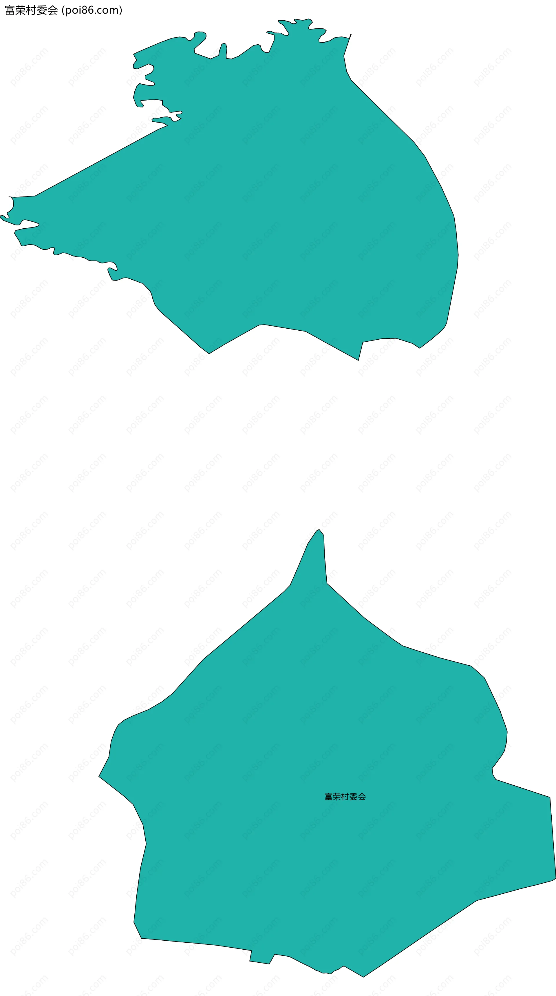 富荣村委会边界地图