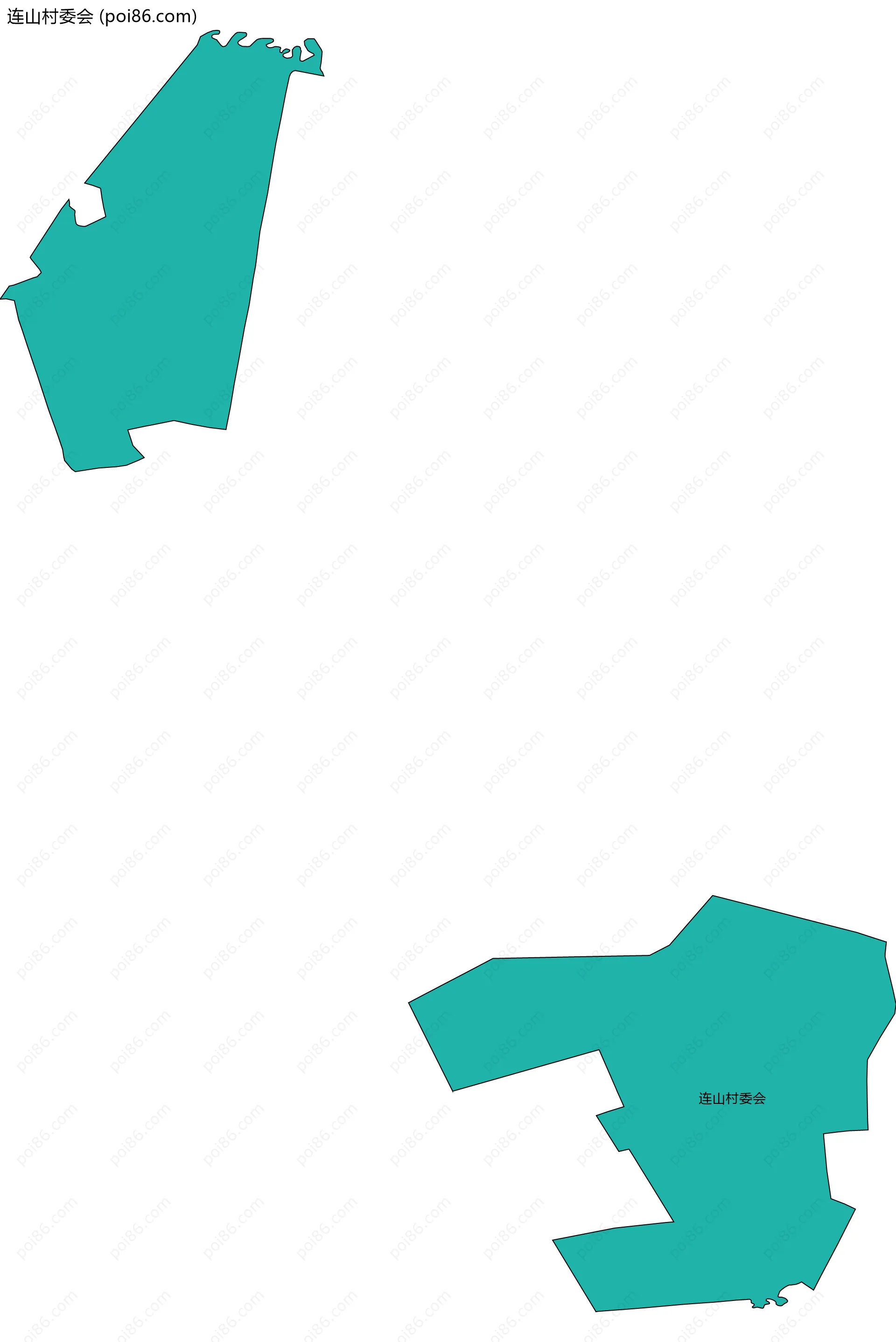 连山村委会边界地图