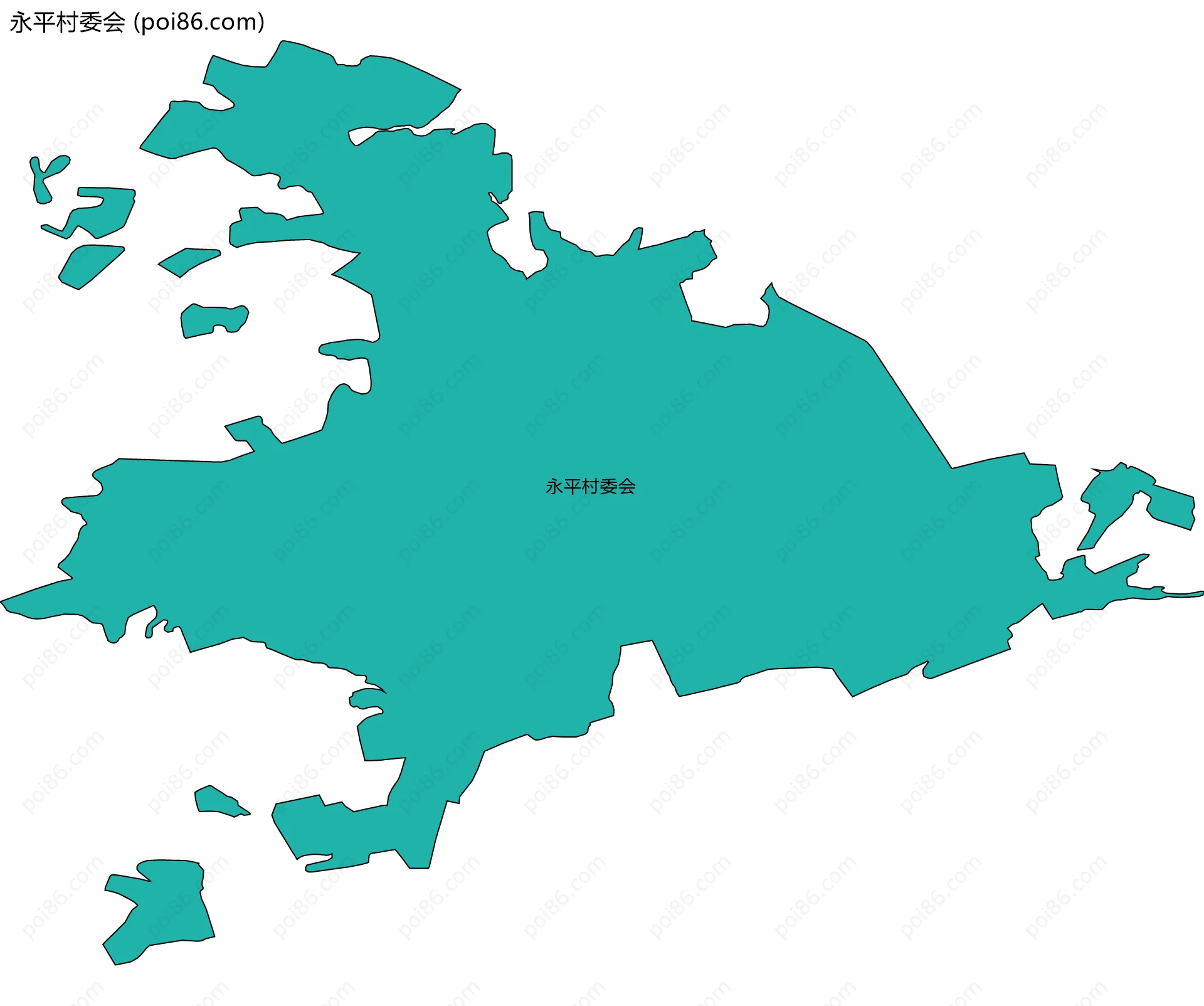 永平村委会边界地图