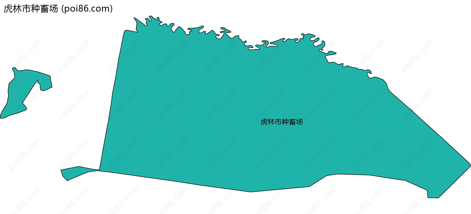 虎林市种畜场边界地图