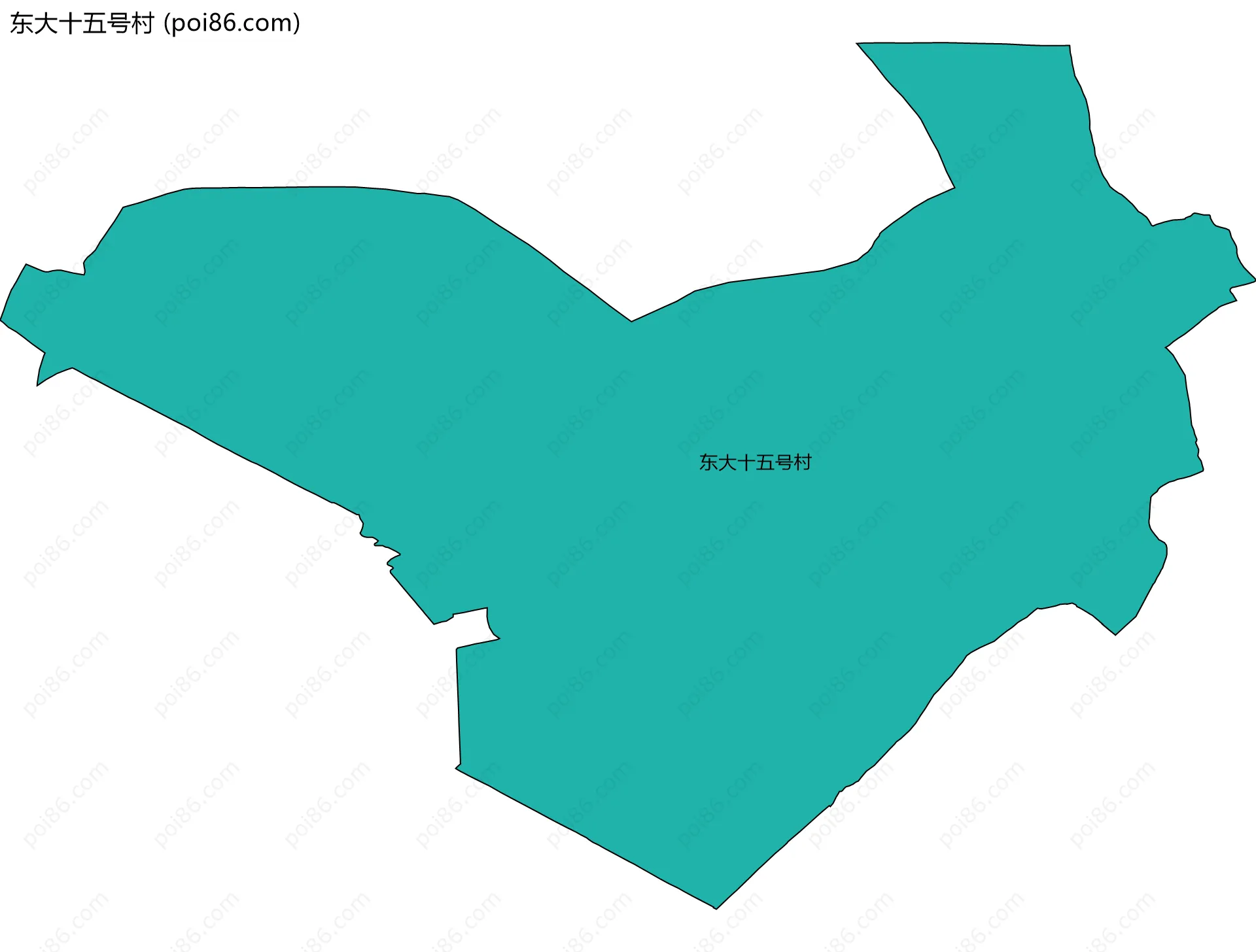 东大十五号村边界地图