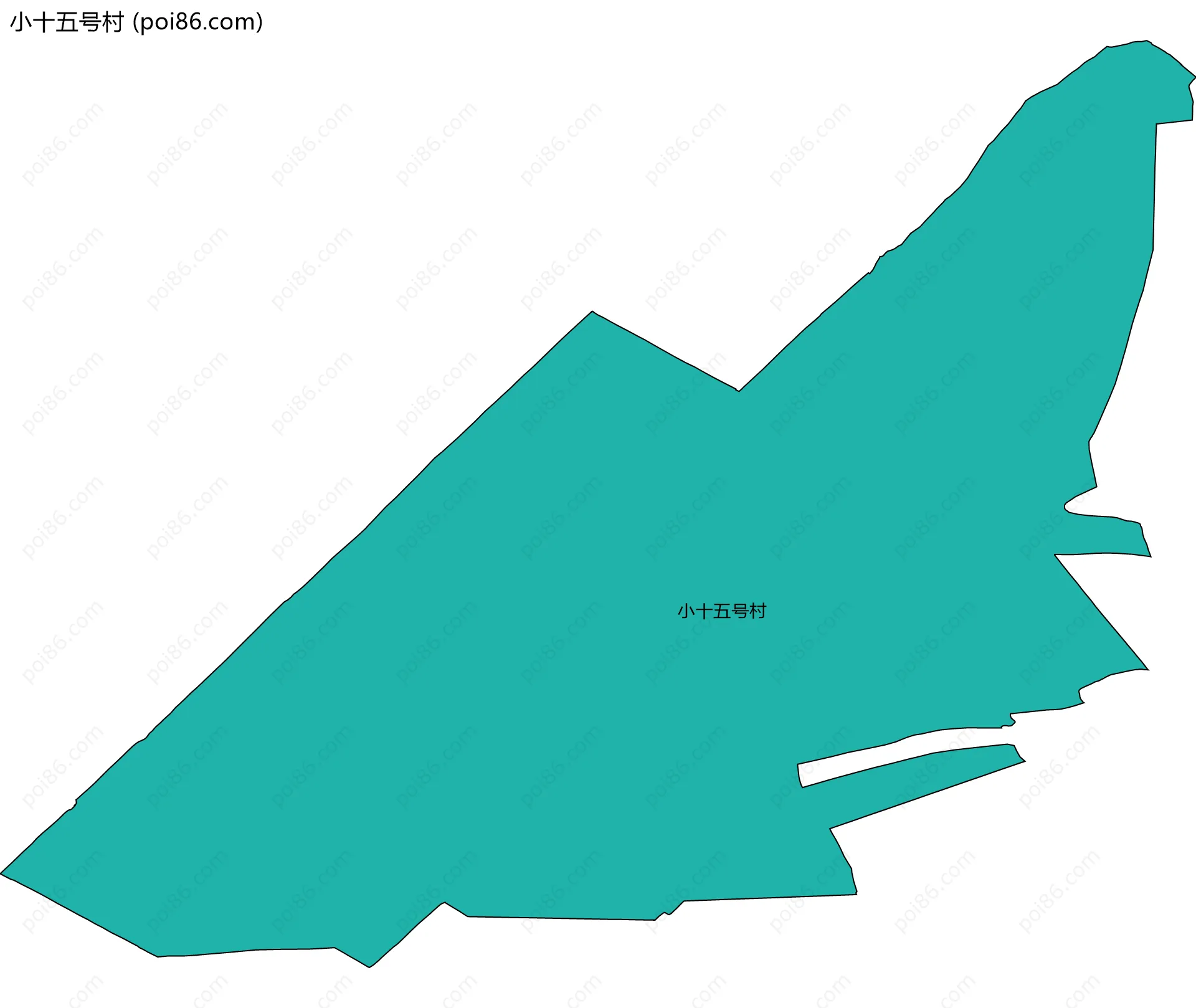 小十五号村边界地图