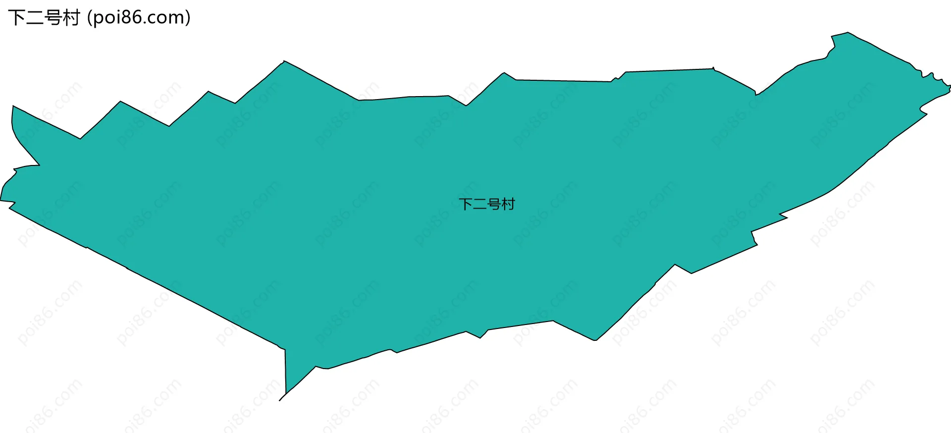 下二号村边界地图