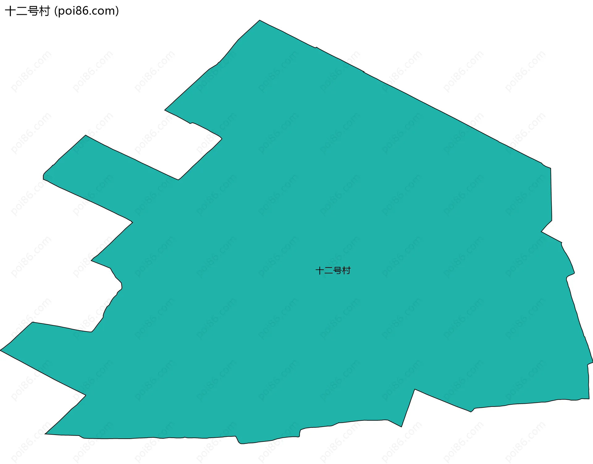 十二号村边界地图