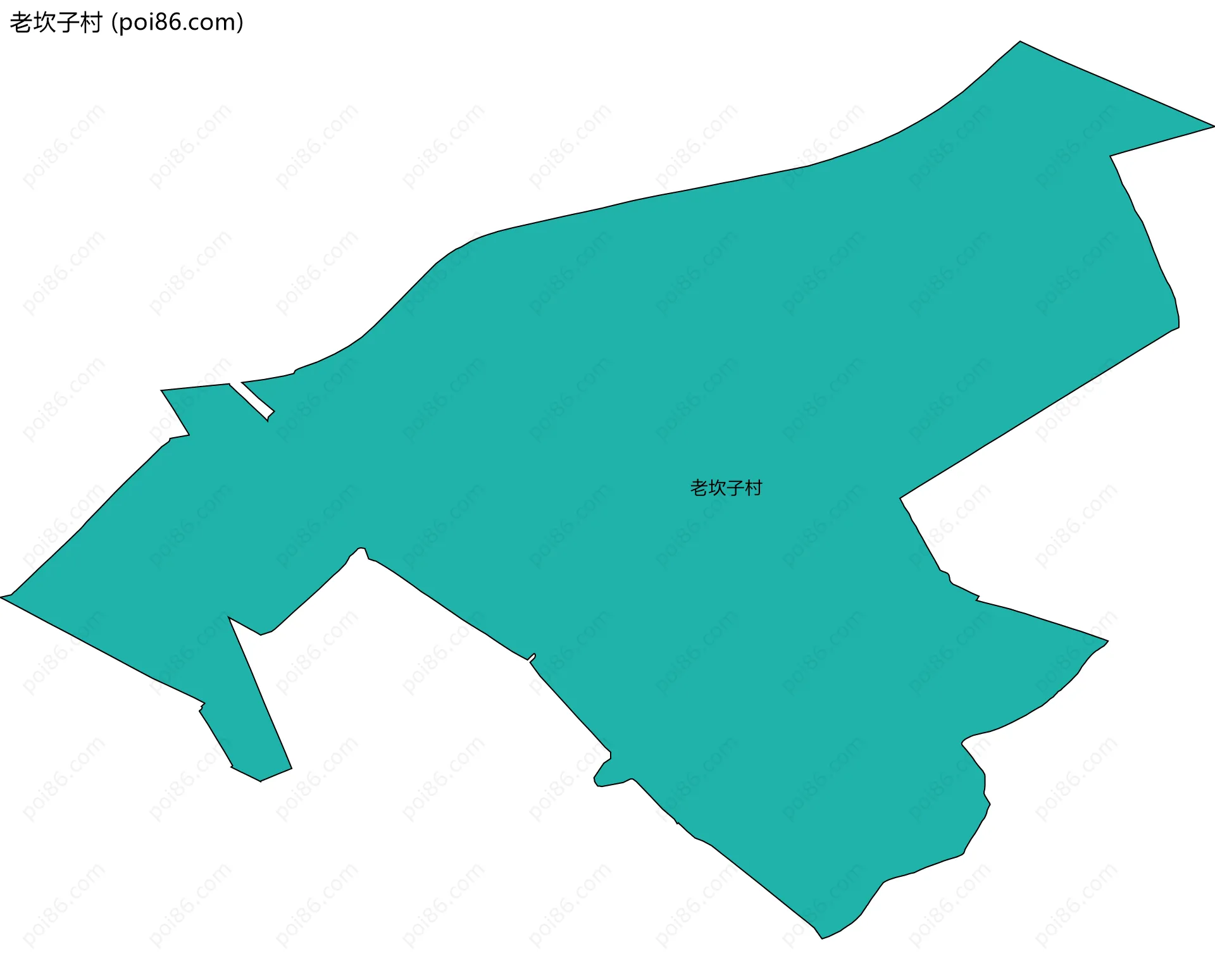 老坎子村边界地图