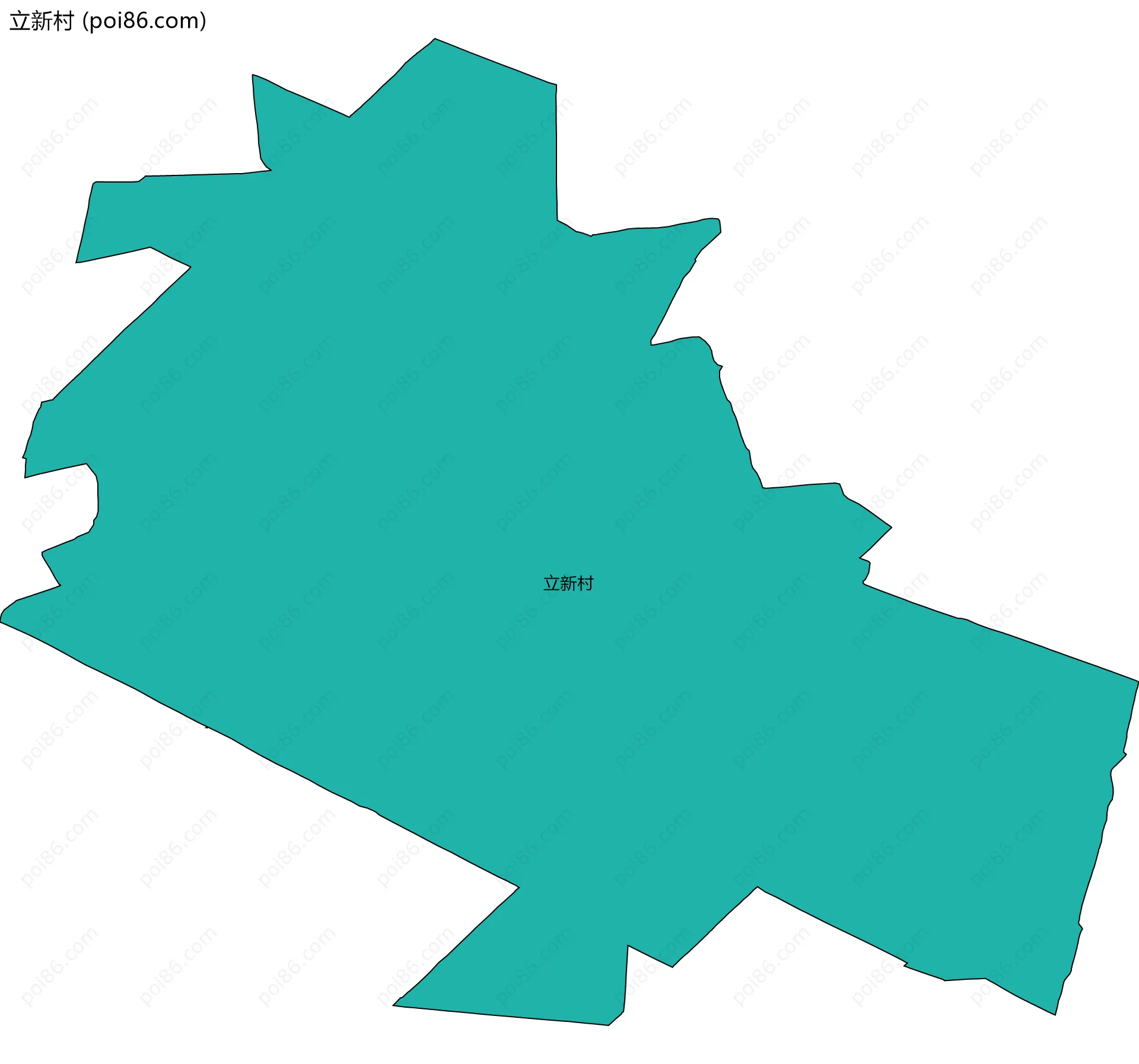 立新村边界地图