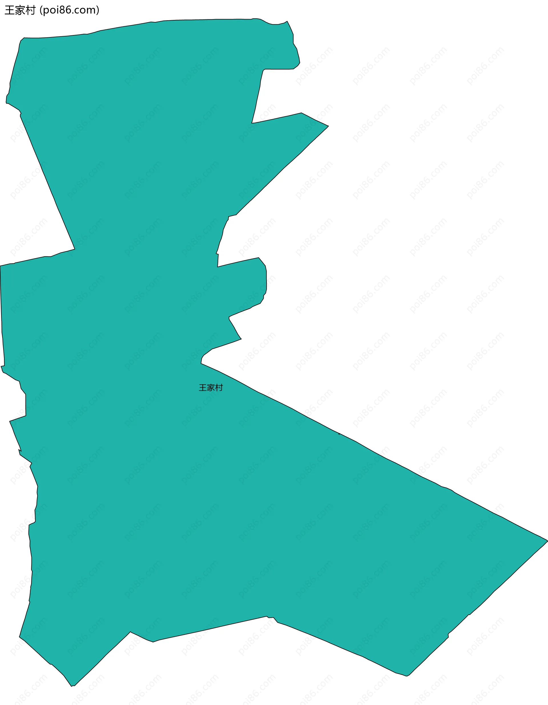 王家村边界地图