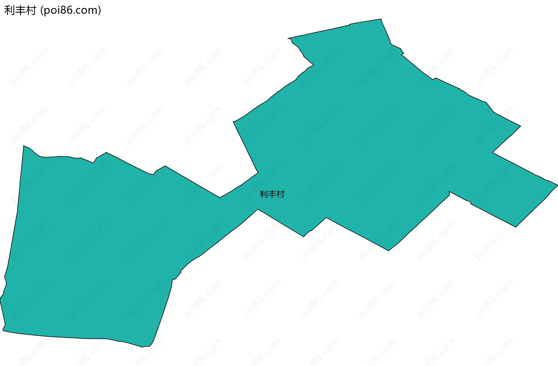 利丰村边界地图
