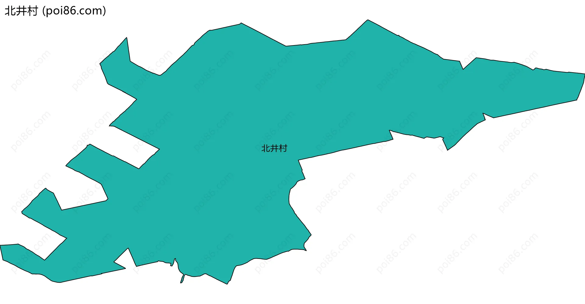 北井村边界地图