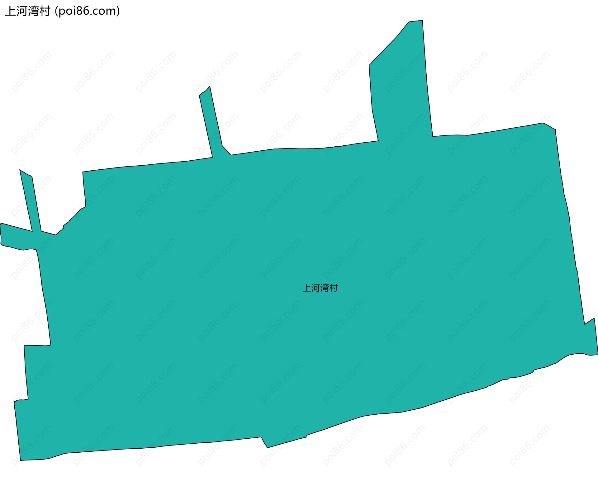 上河湾村边界地图