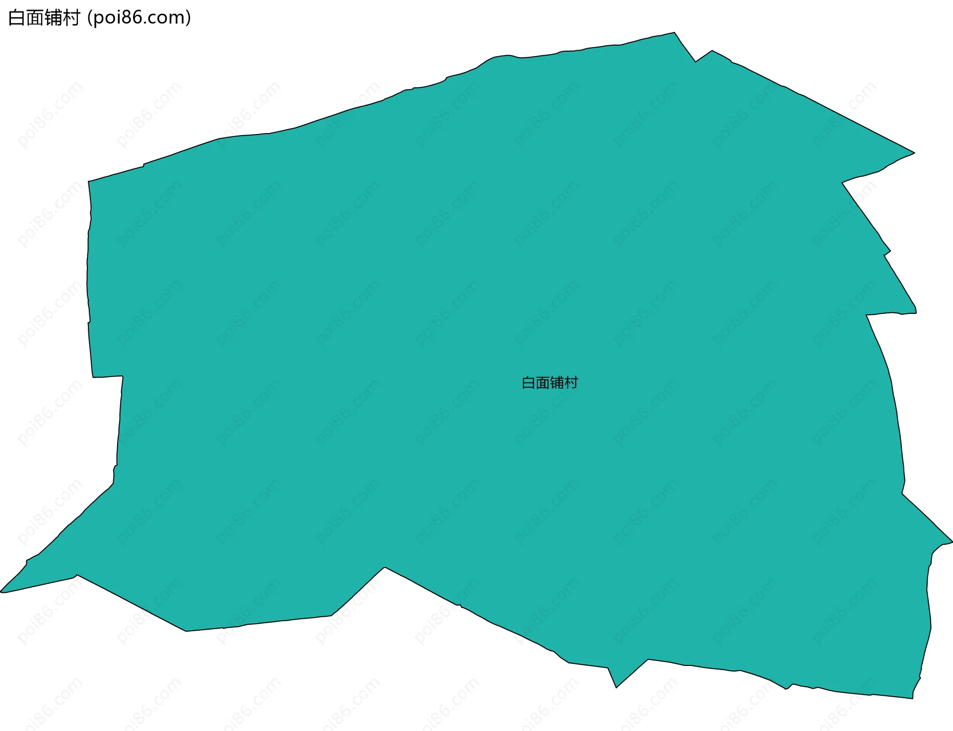 白面铺村边界地图
