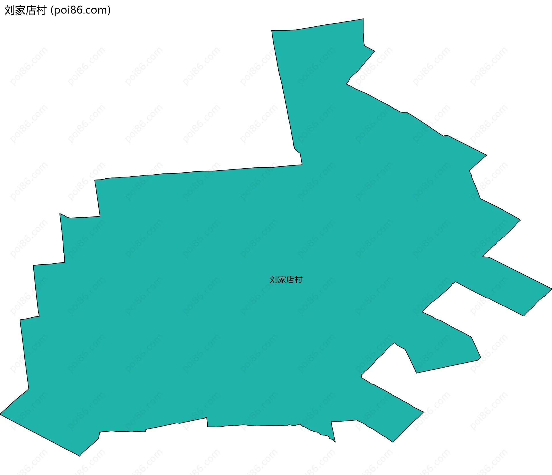 刘家店村边界地图