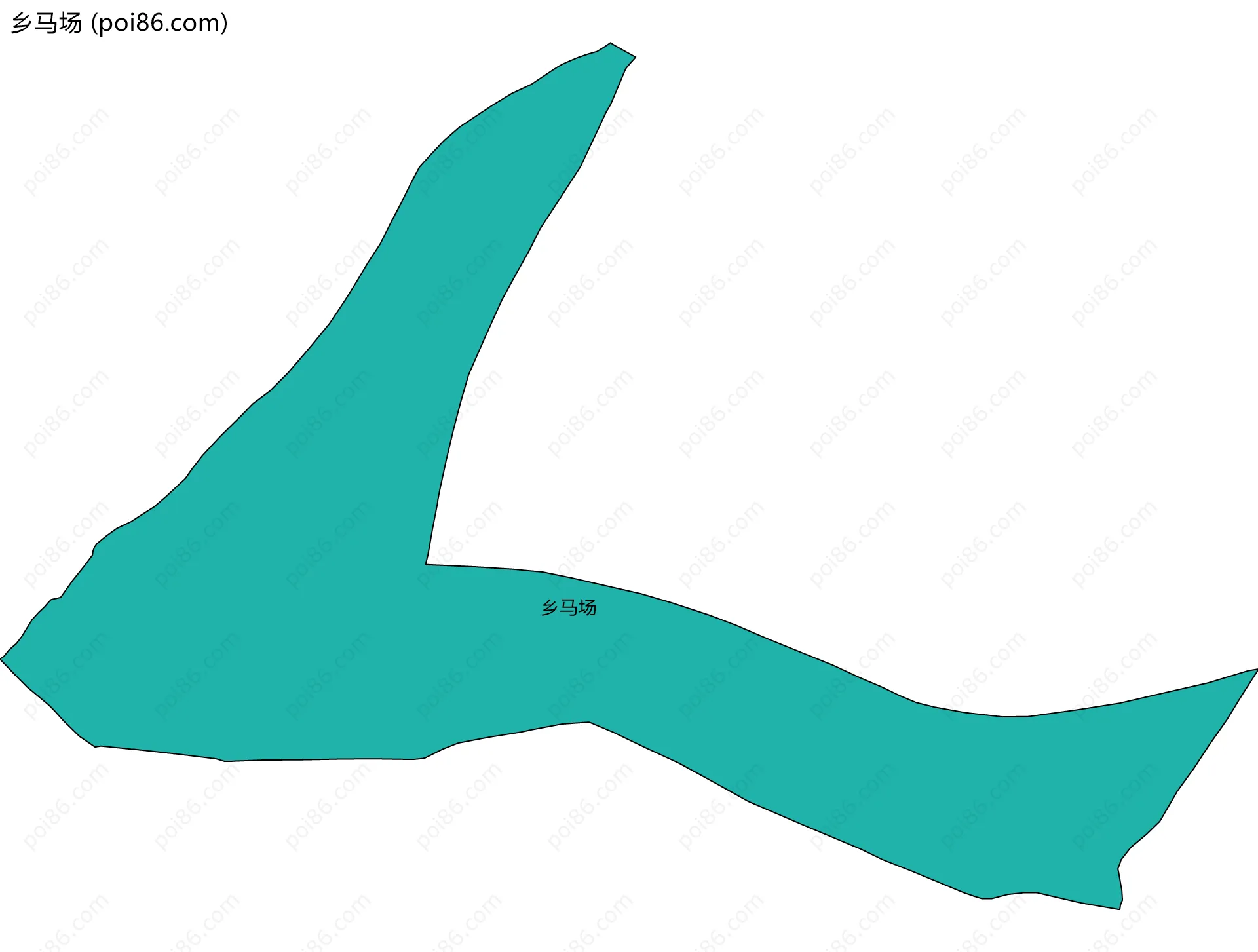 乡马场边界地图