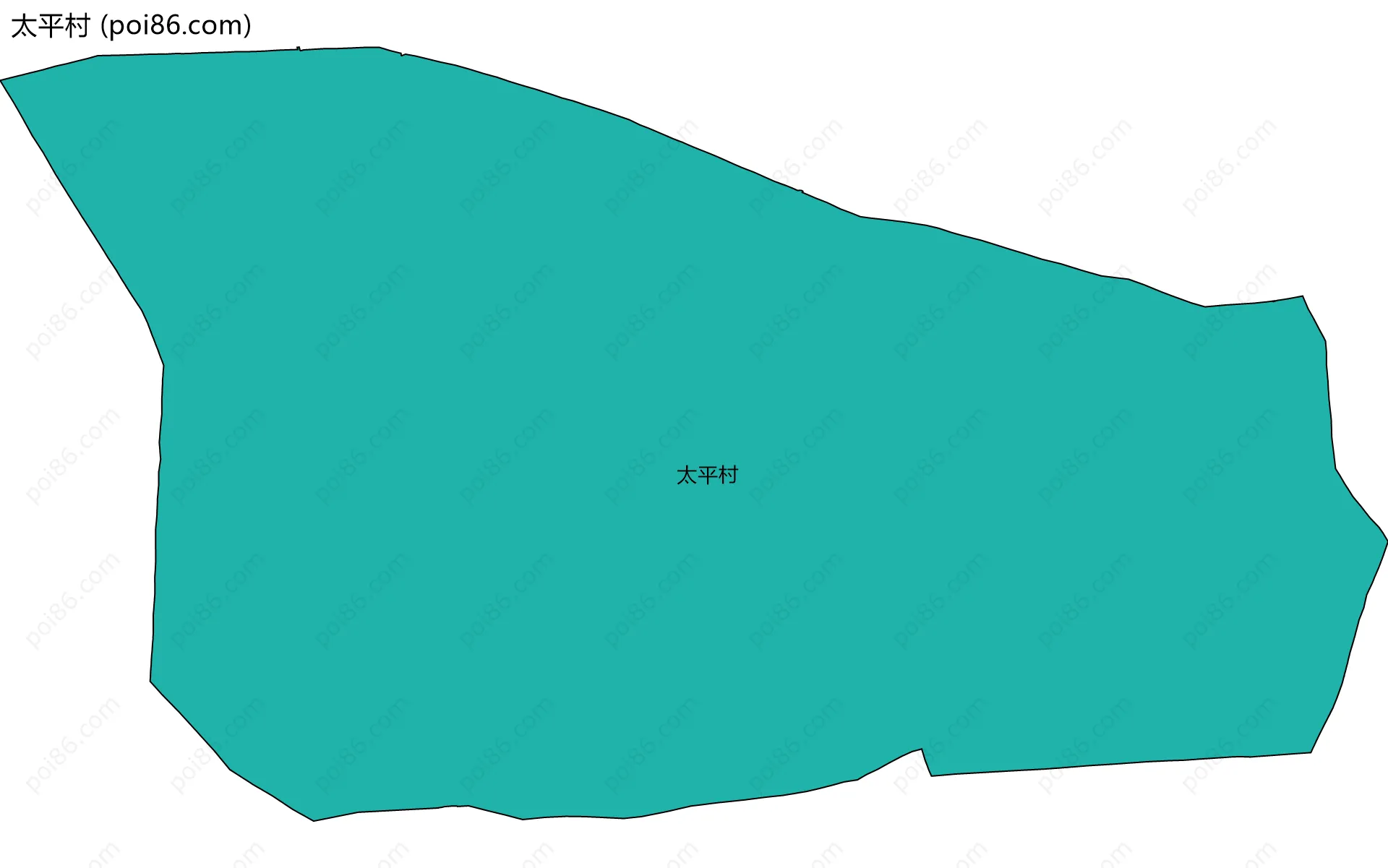 太平村边界地图