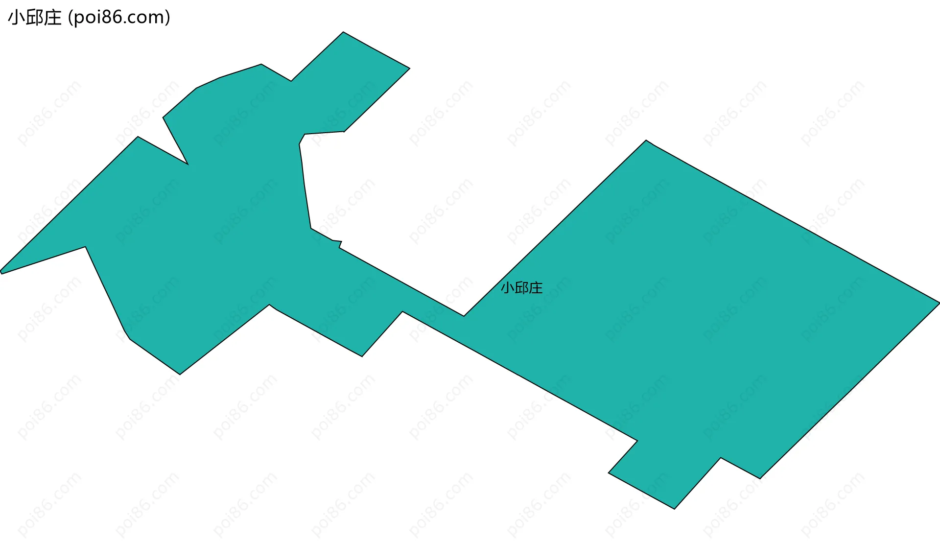 小邱庄边界地图