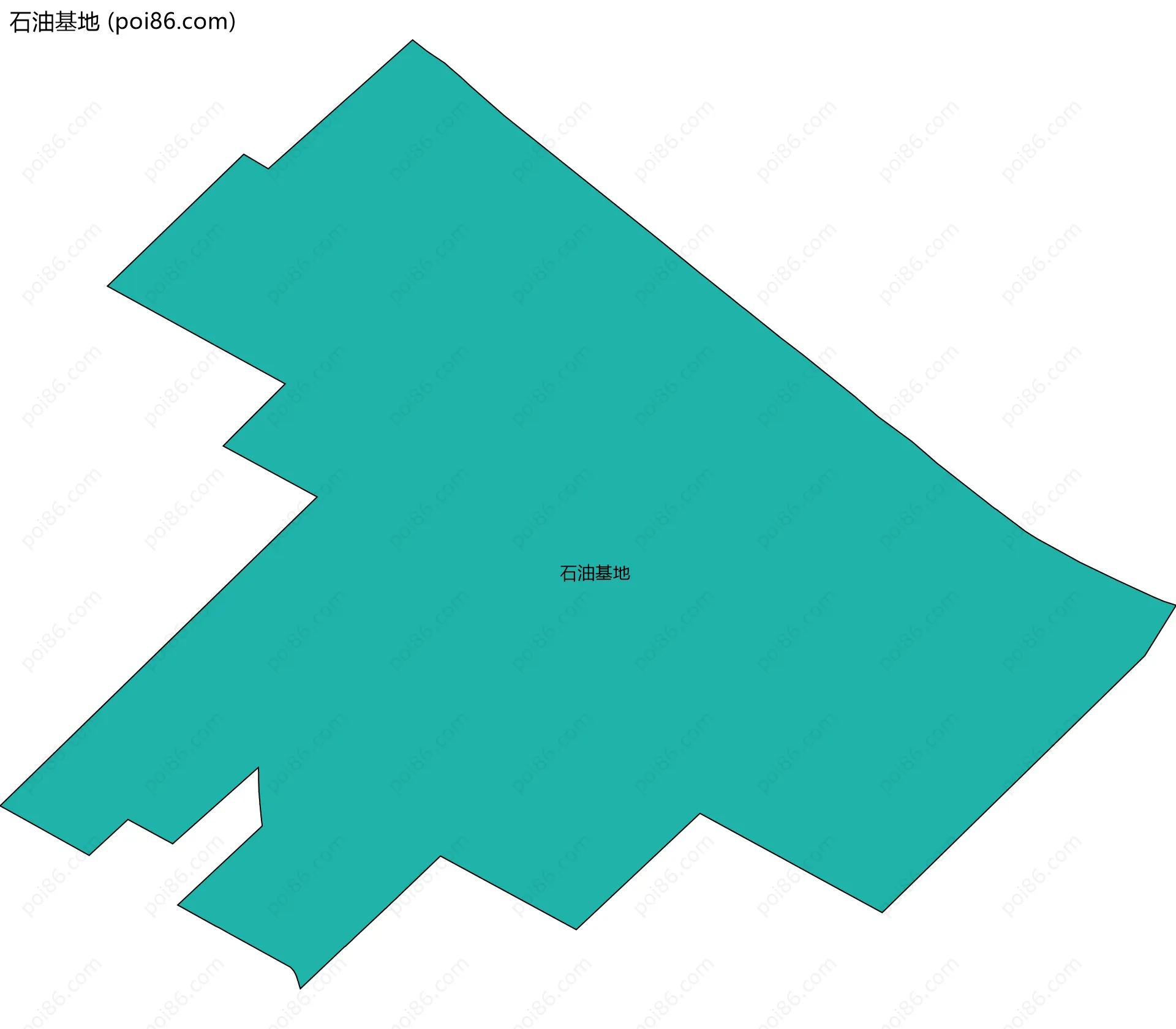 石油基地边界地图