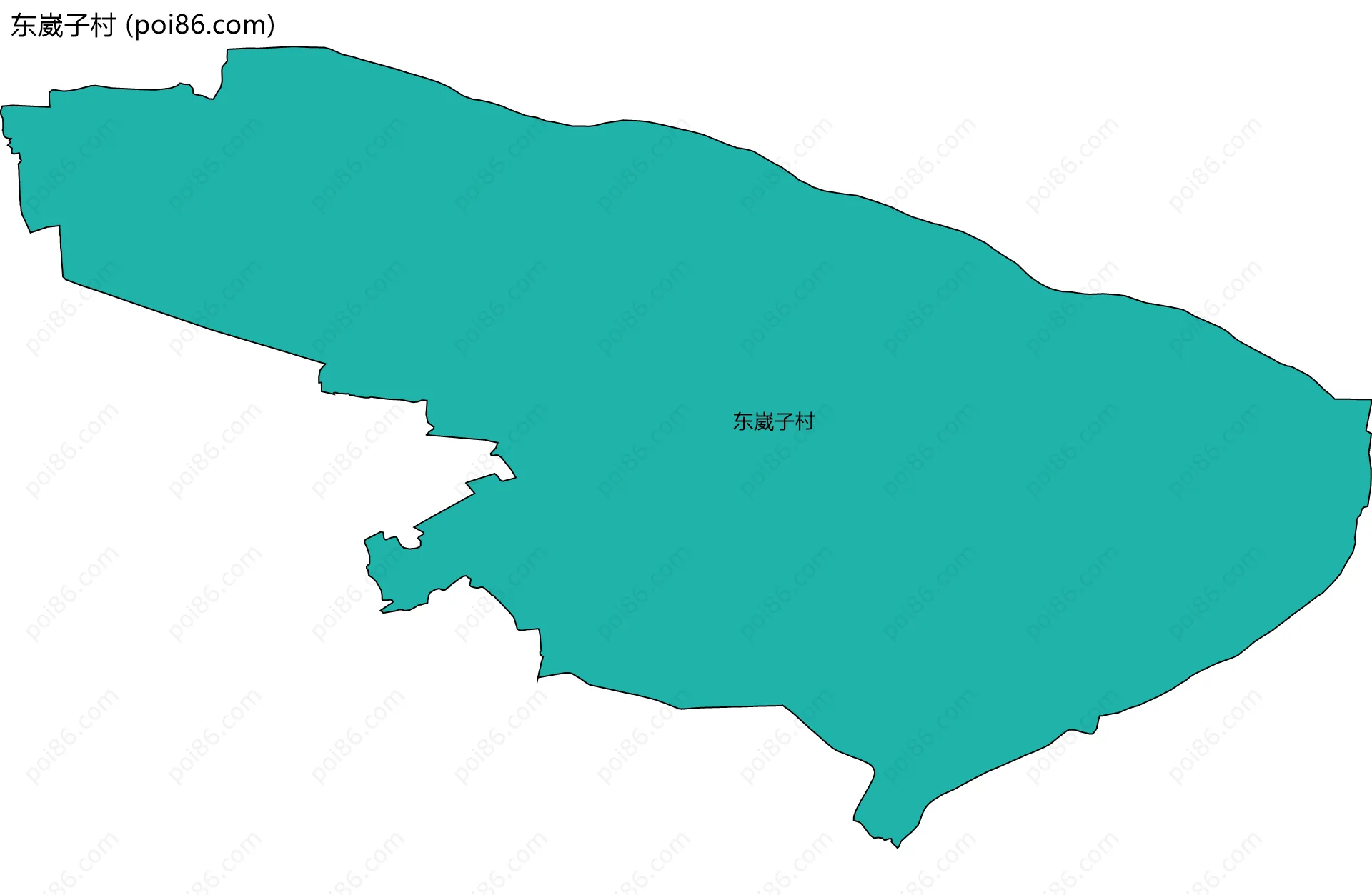 东崴子村边界地图