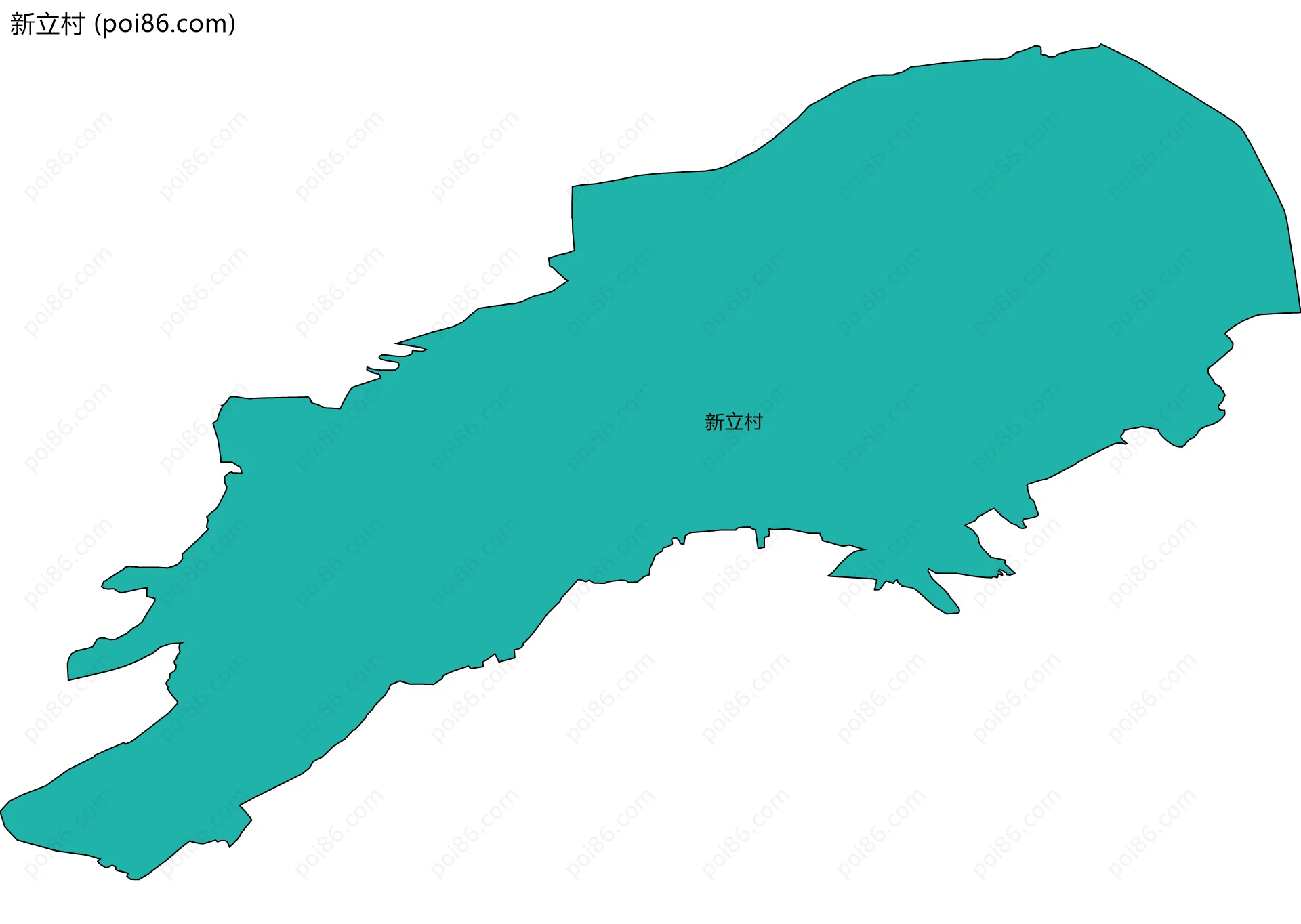 新立村边界地图