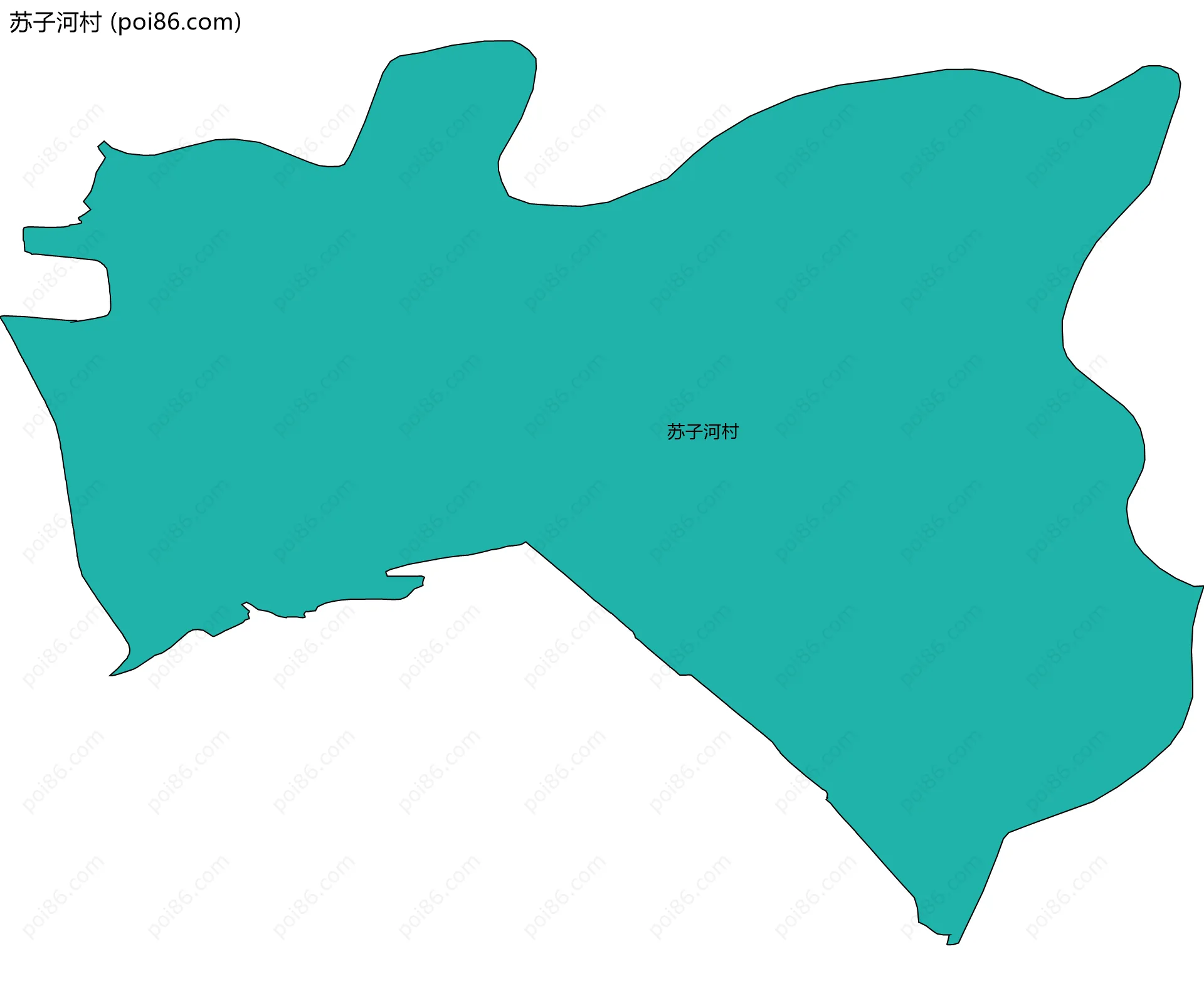 苏子河村边界地图