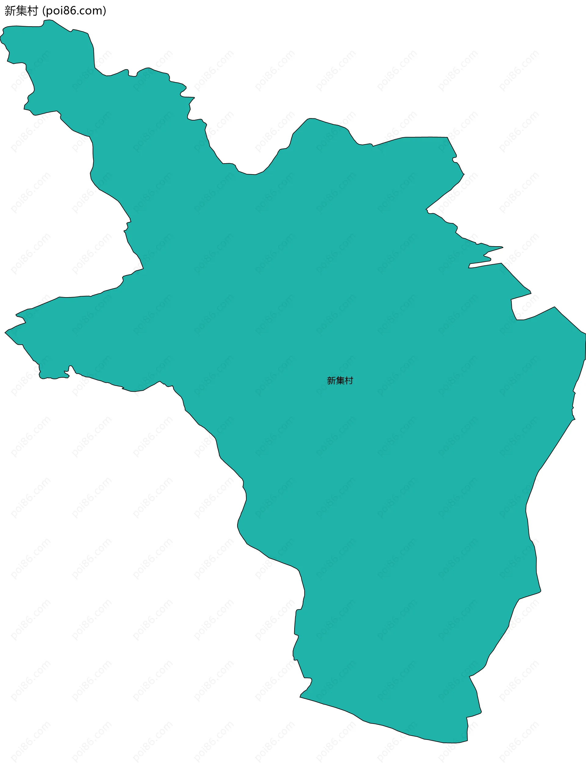 新集村边界地图