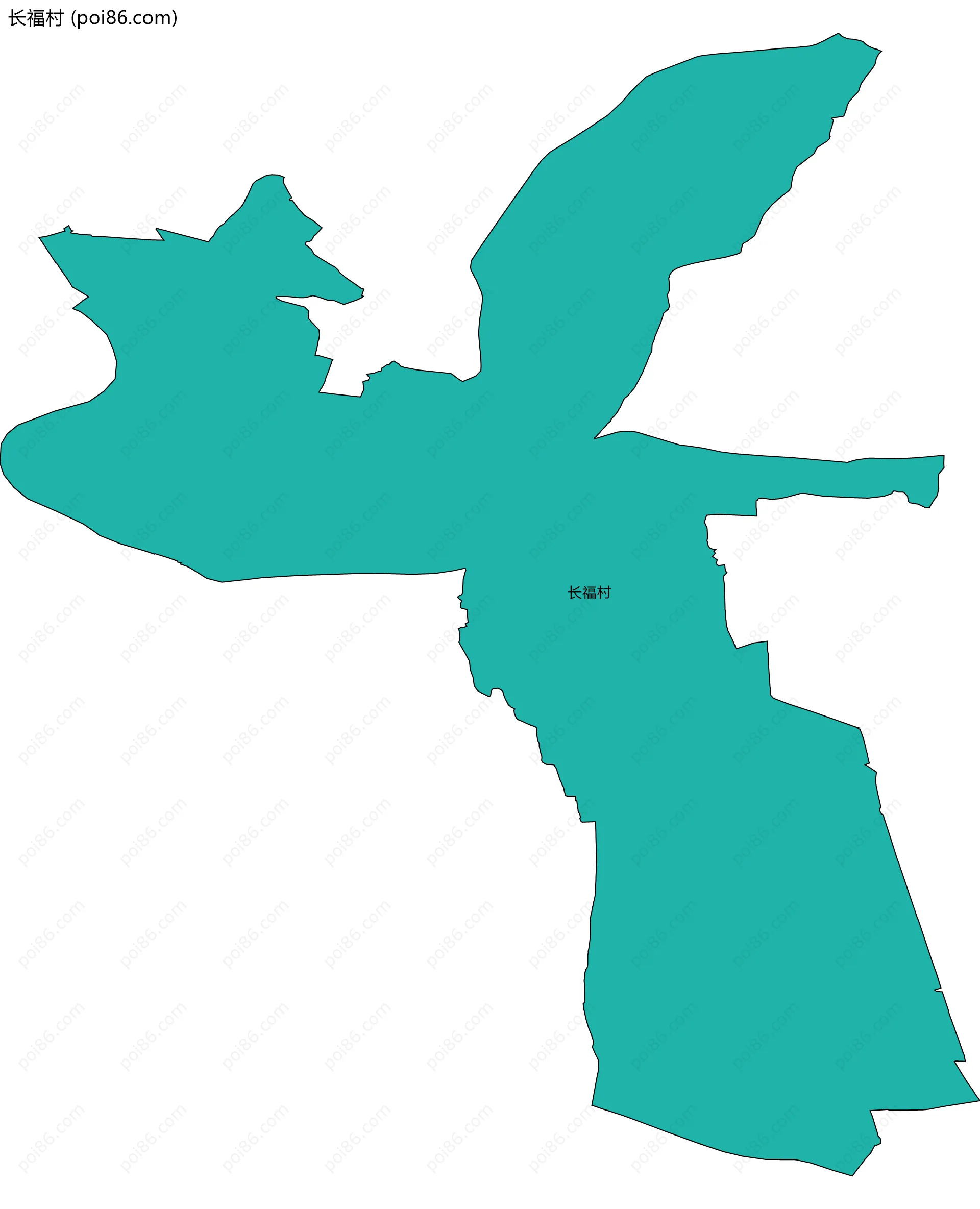 长福村边界地图