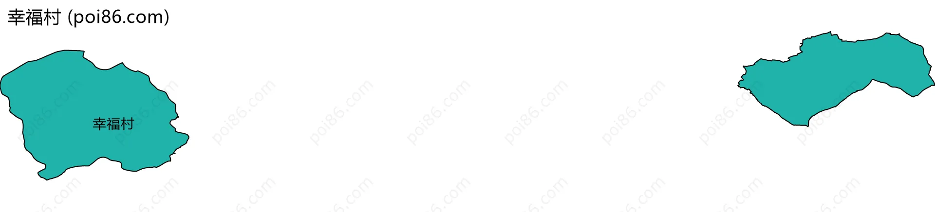 幸福村边界地图