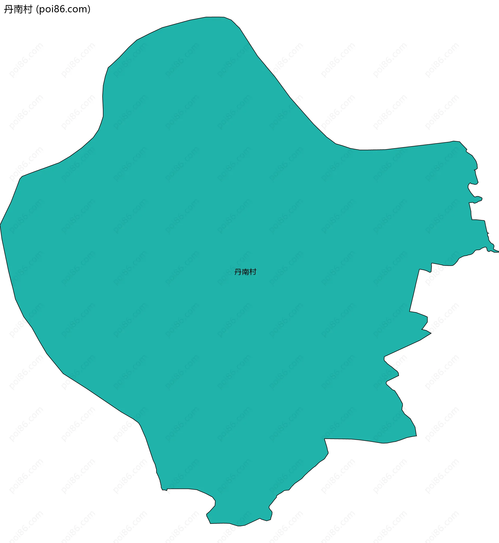 丹南村边界地图