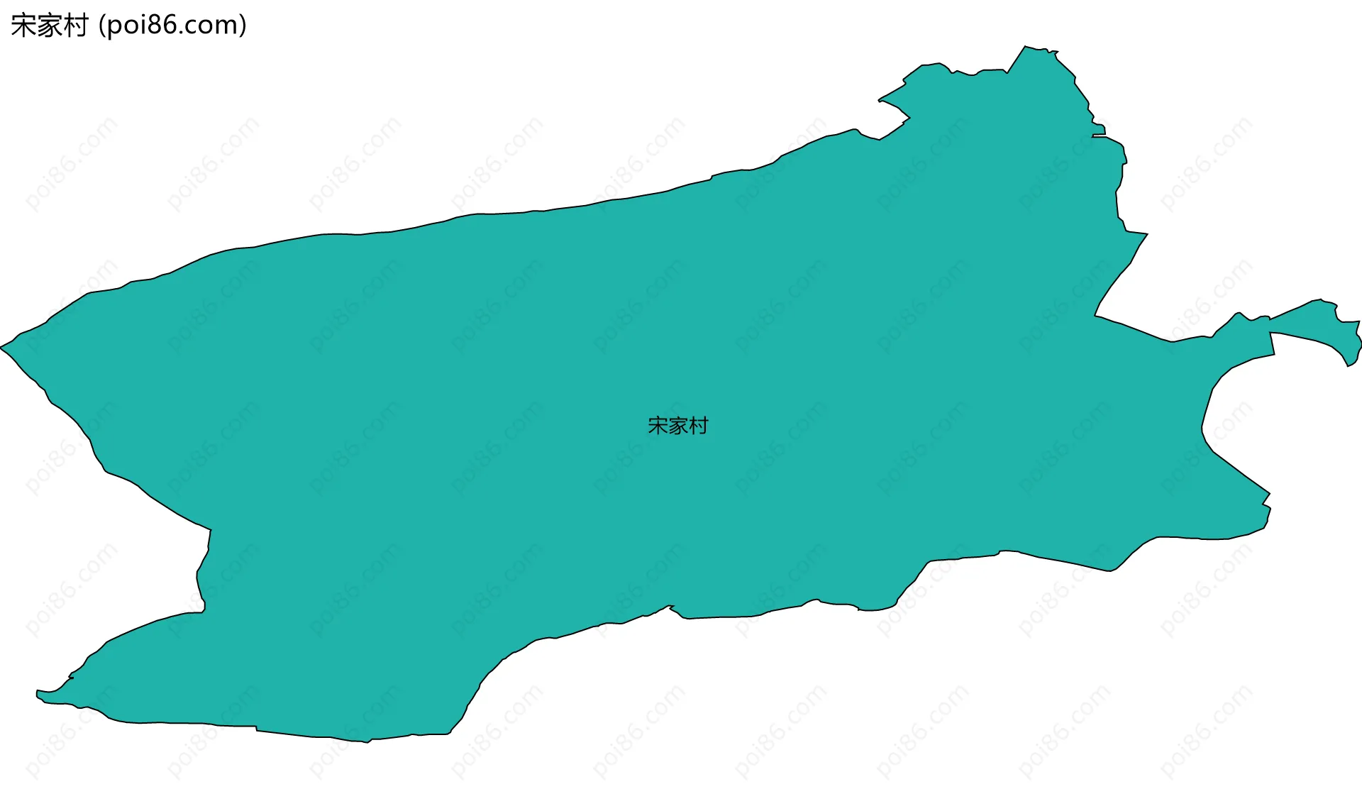 宋家村边界地图