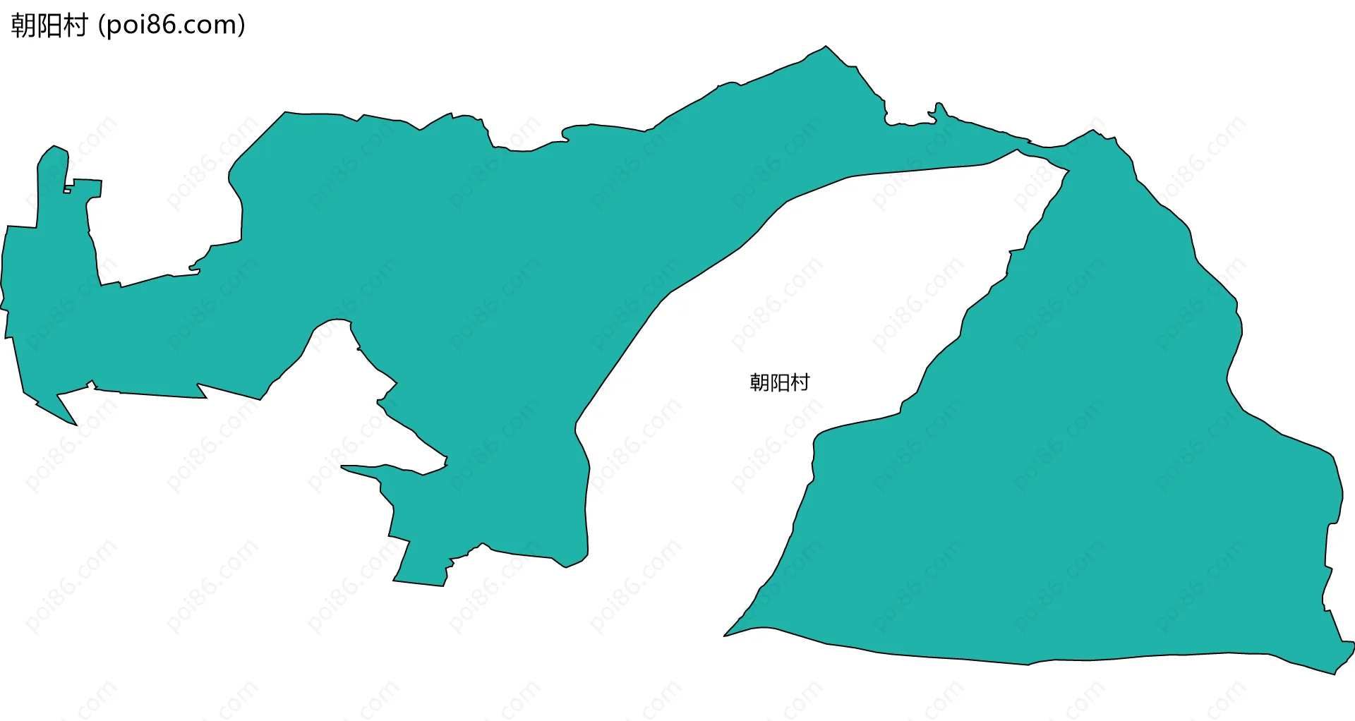 朝阳村边界地图