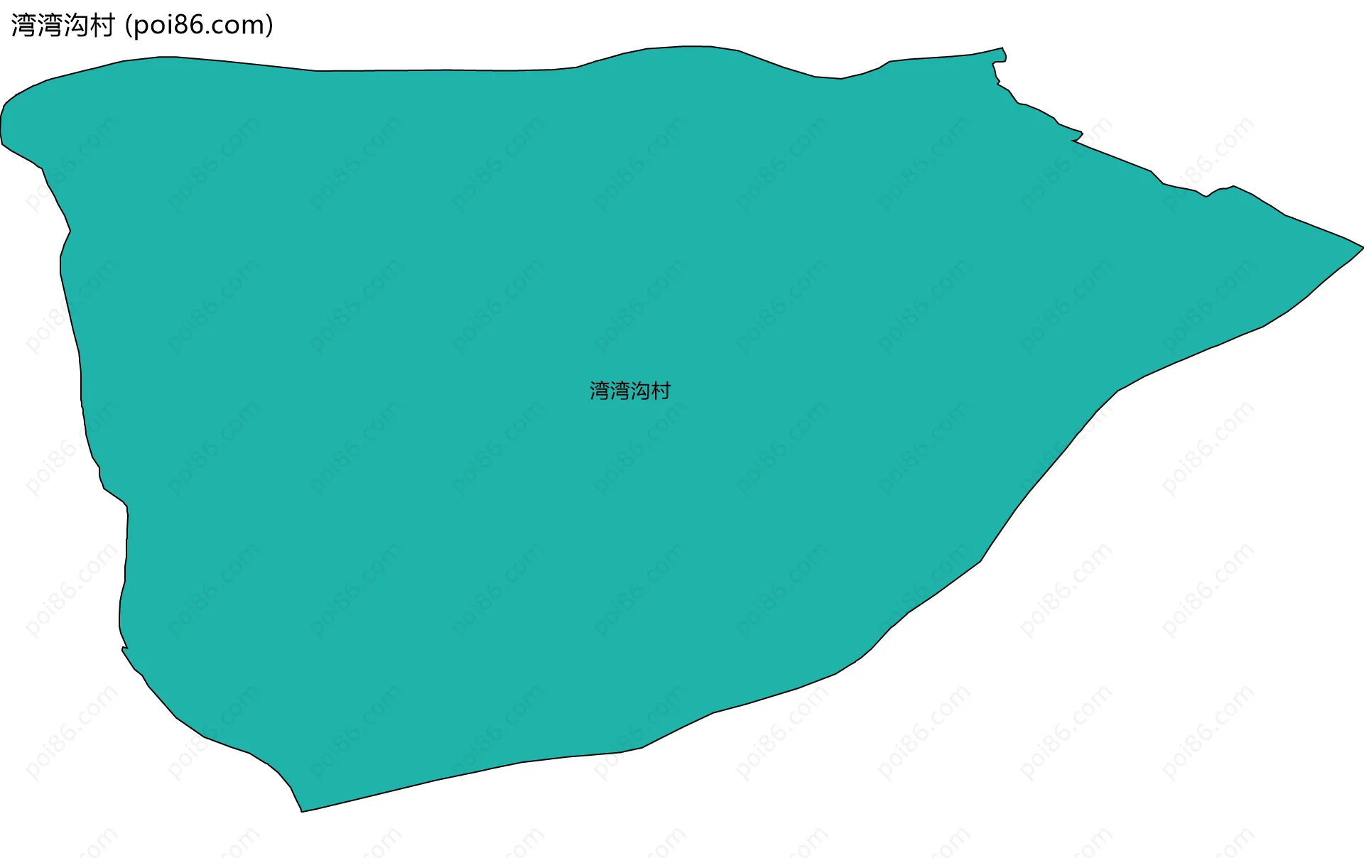 湾湾沟村边界地图
