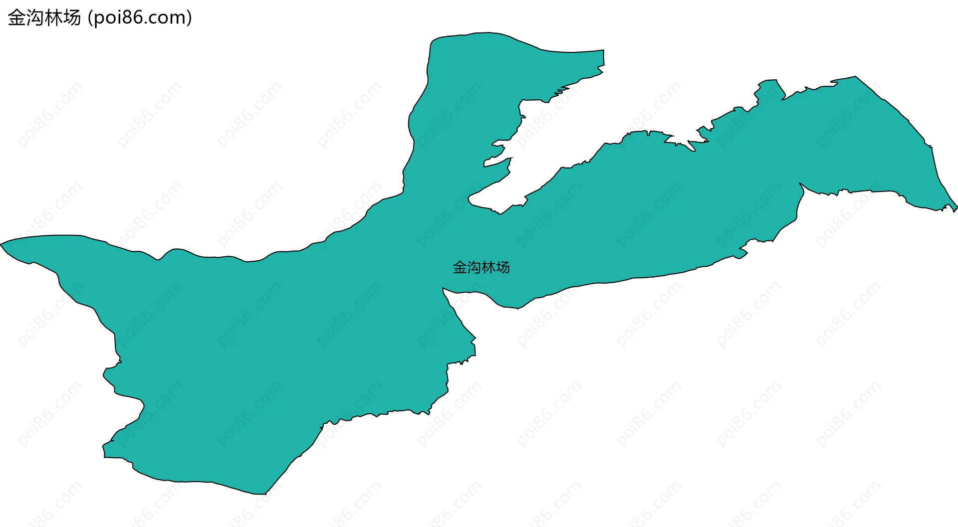 金沟林场边界地图