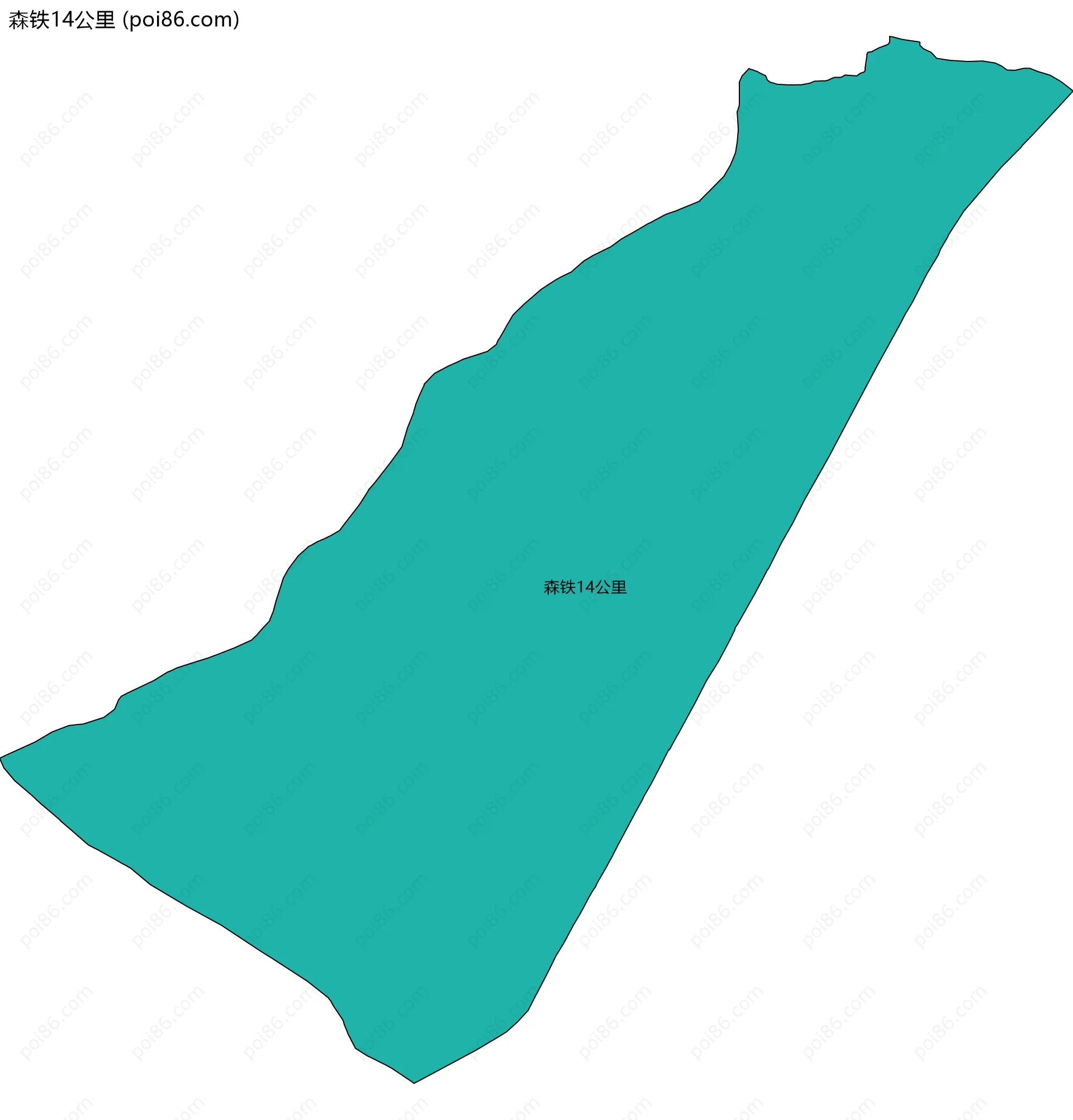 森铁14公里边界地图