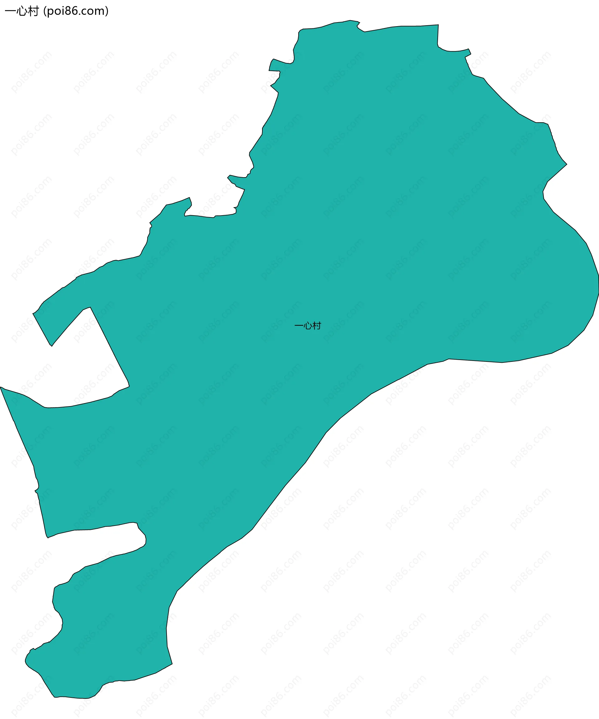 一心村边界地图