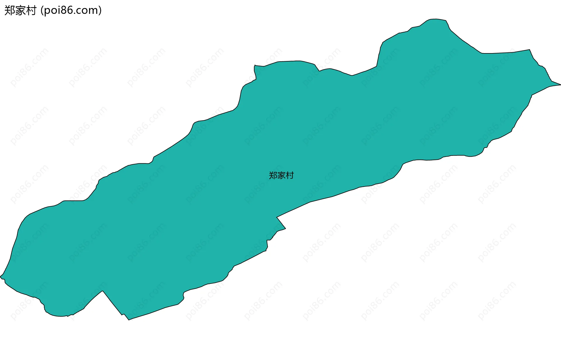 郑家村边界地图