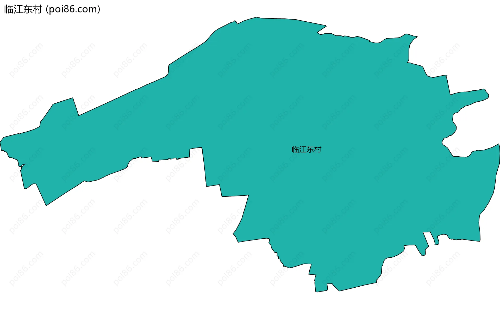 临江东村边界地图