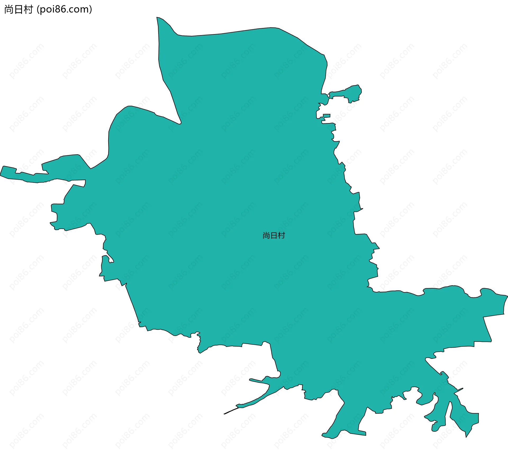 尚日村边界地图