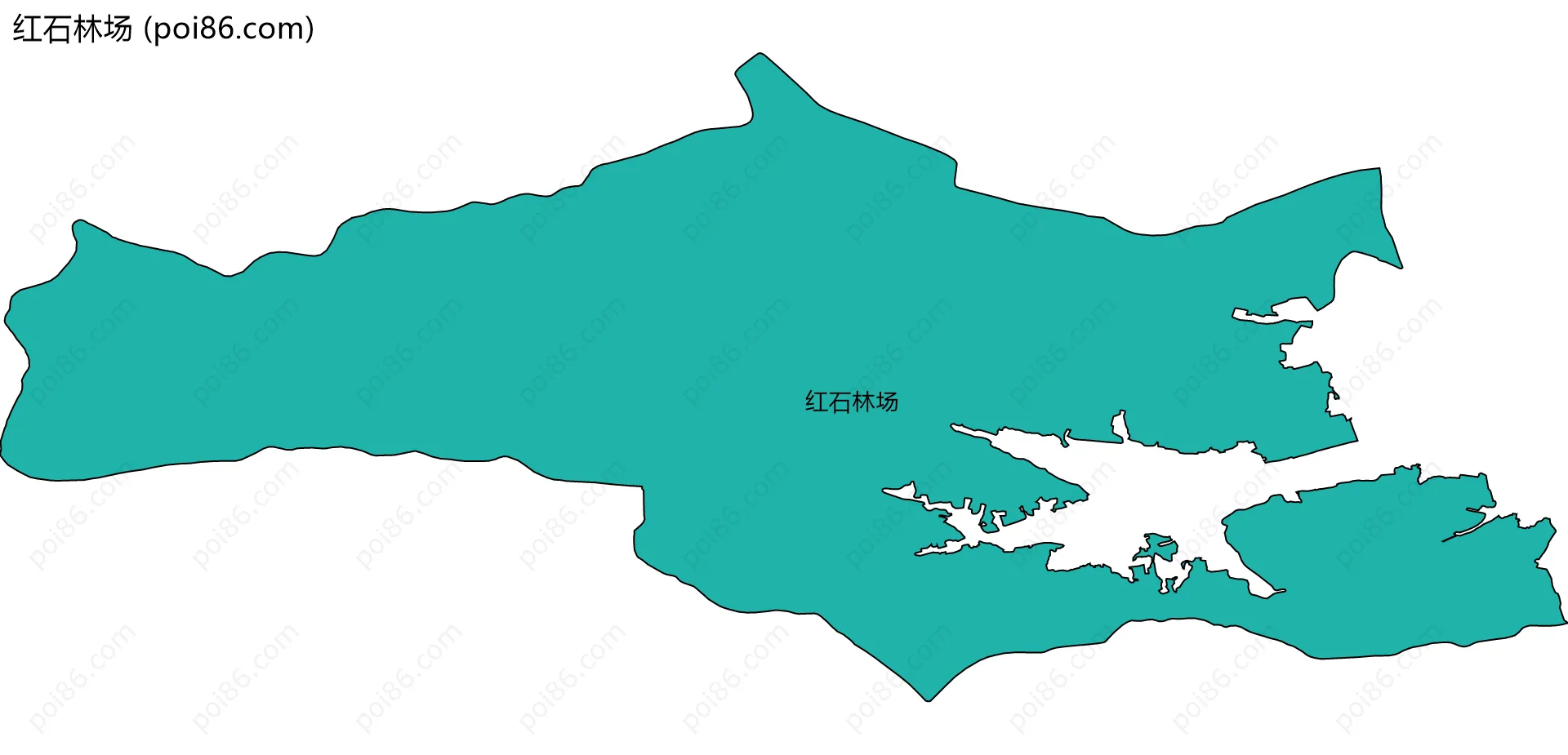 红石林场边界地图