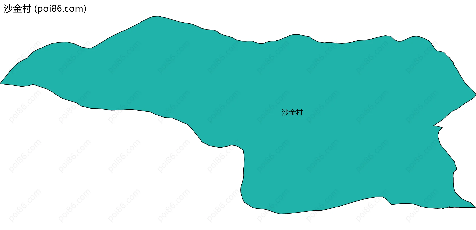 沙金村边界地图