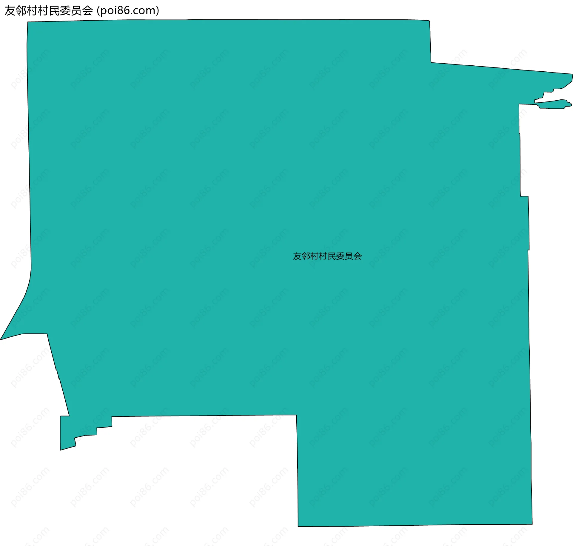 友邻村村民委员会边界地图