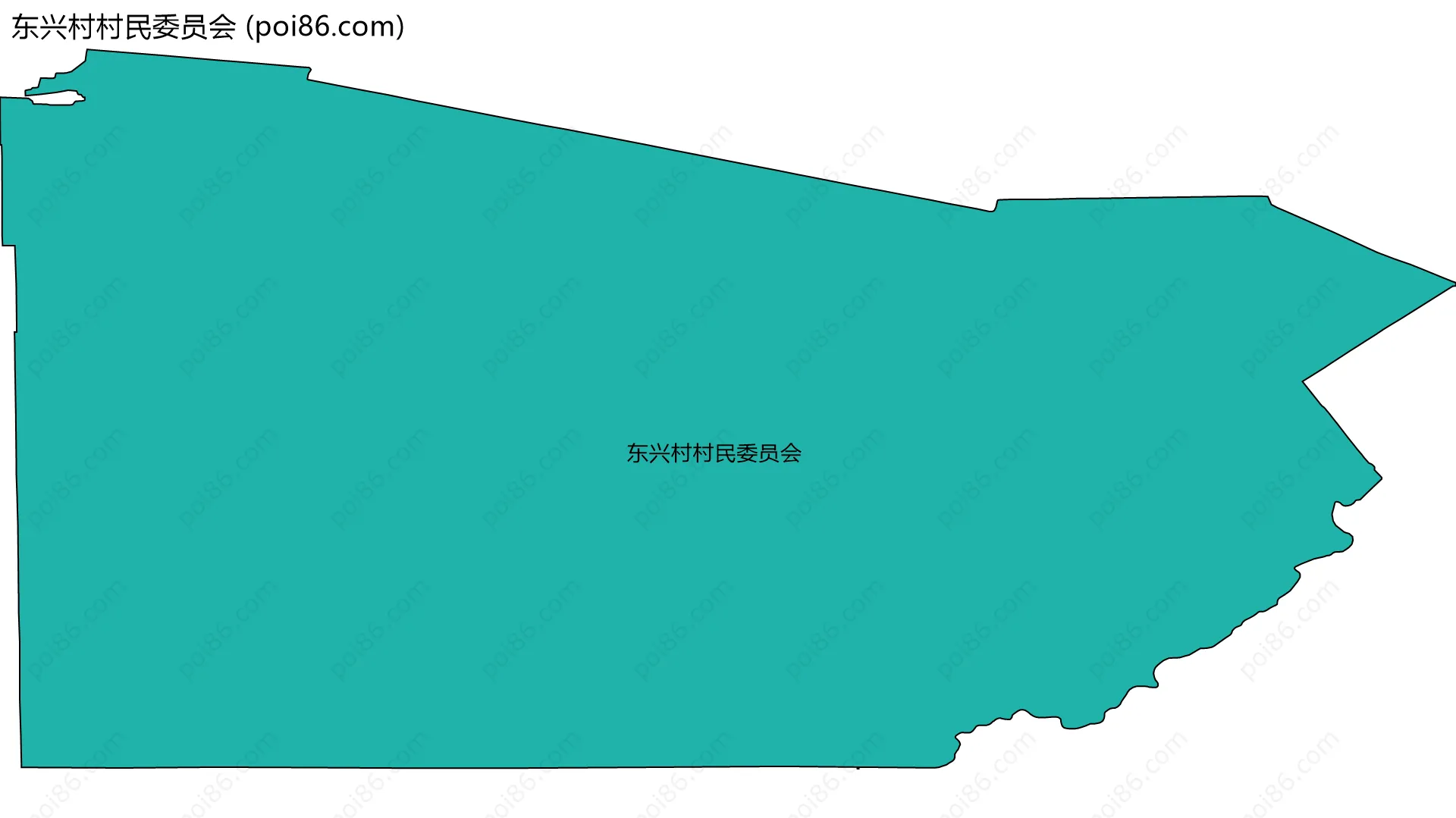 东兴村村民委员会边界地图
