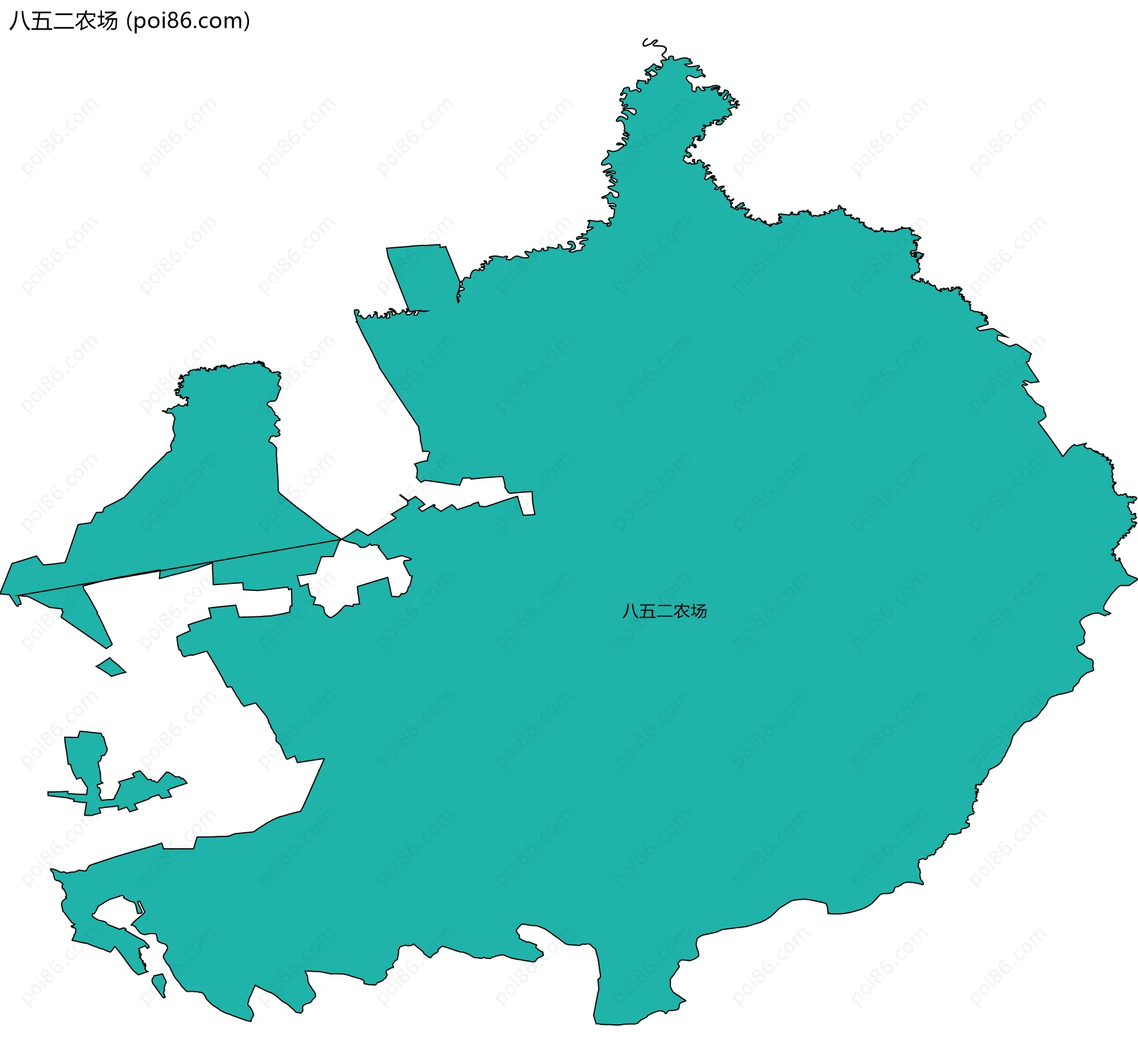 八五二农场边界地图