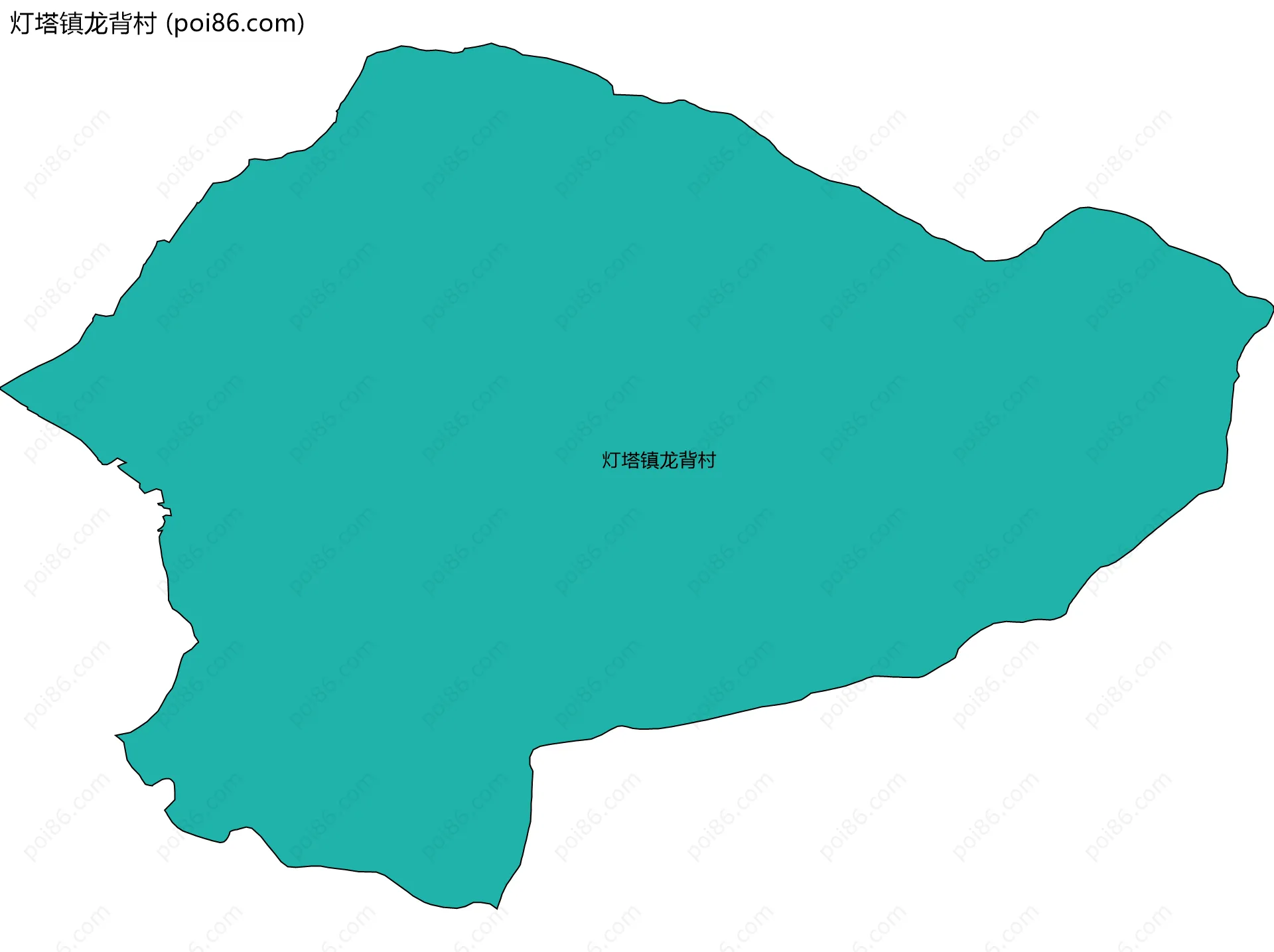 灯塔镇龙背村边界地图