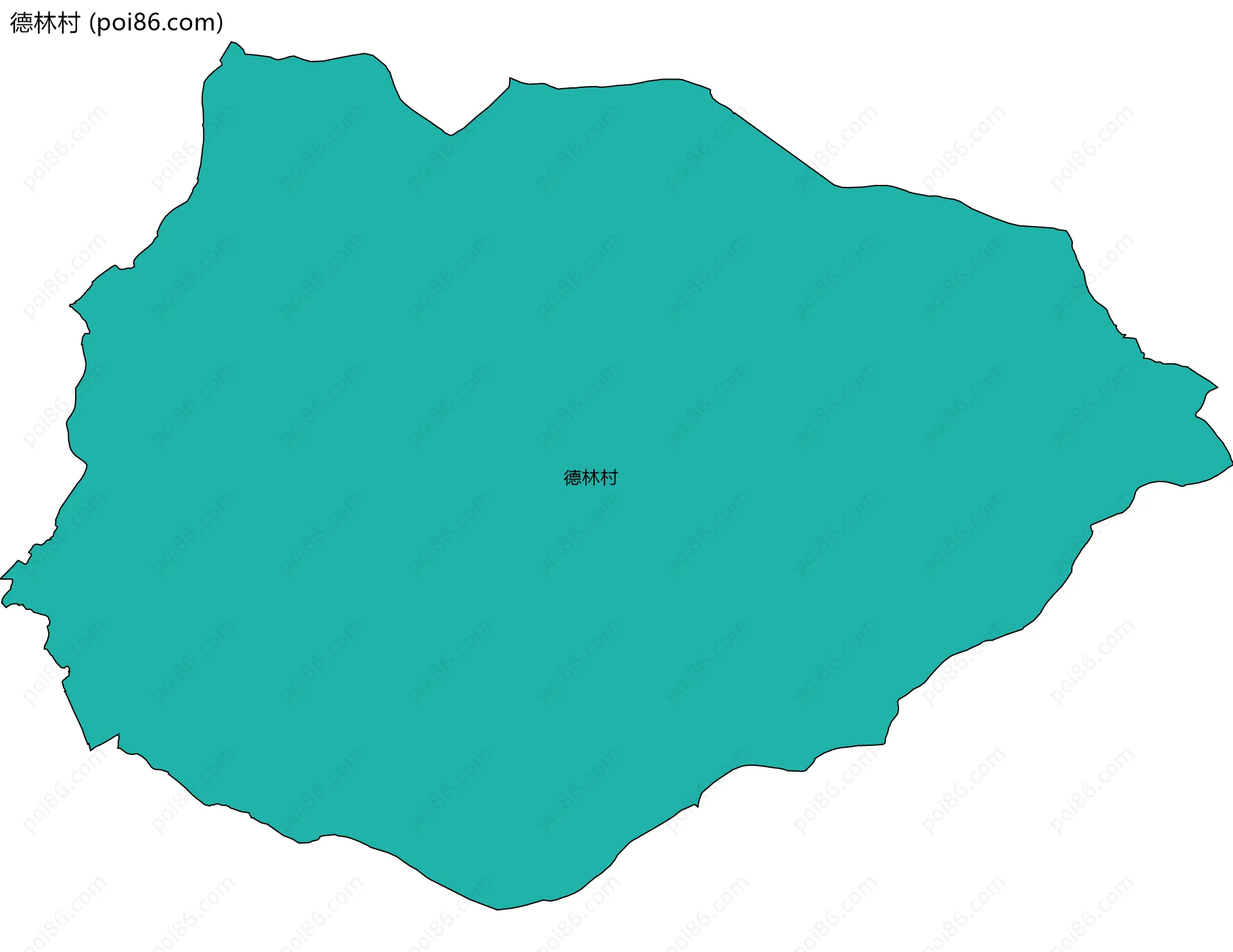 德林村边界地图