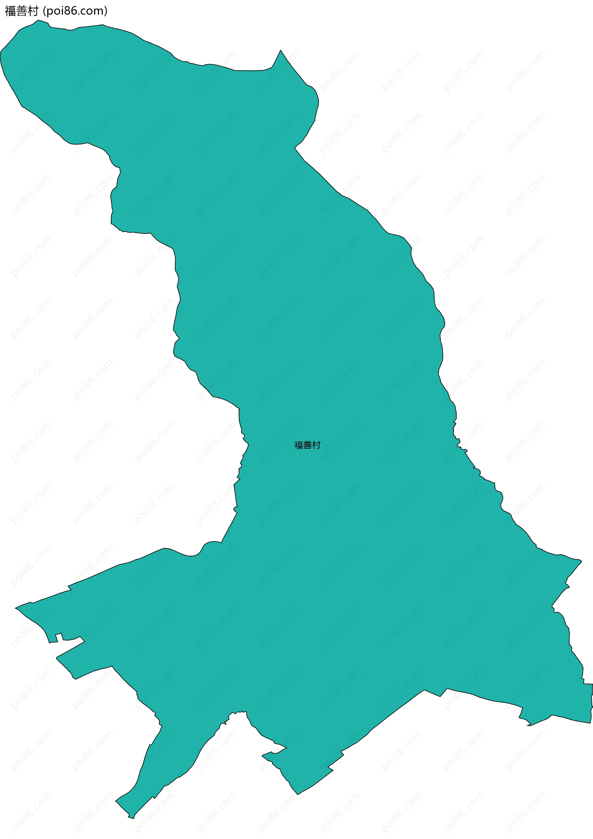 福善村边界地图