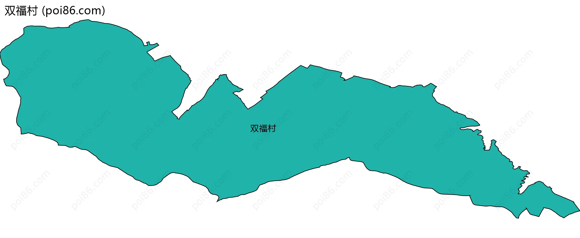 双福村边界地图