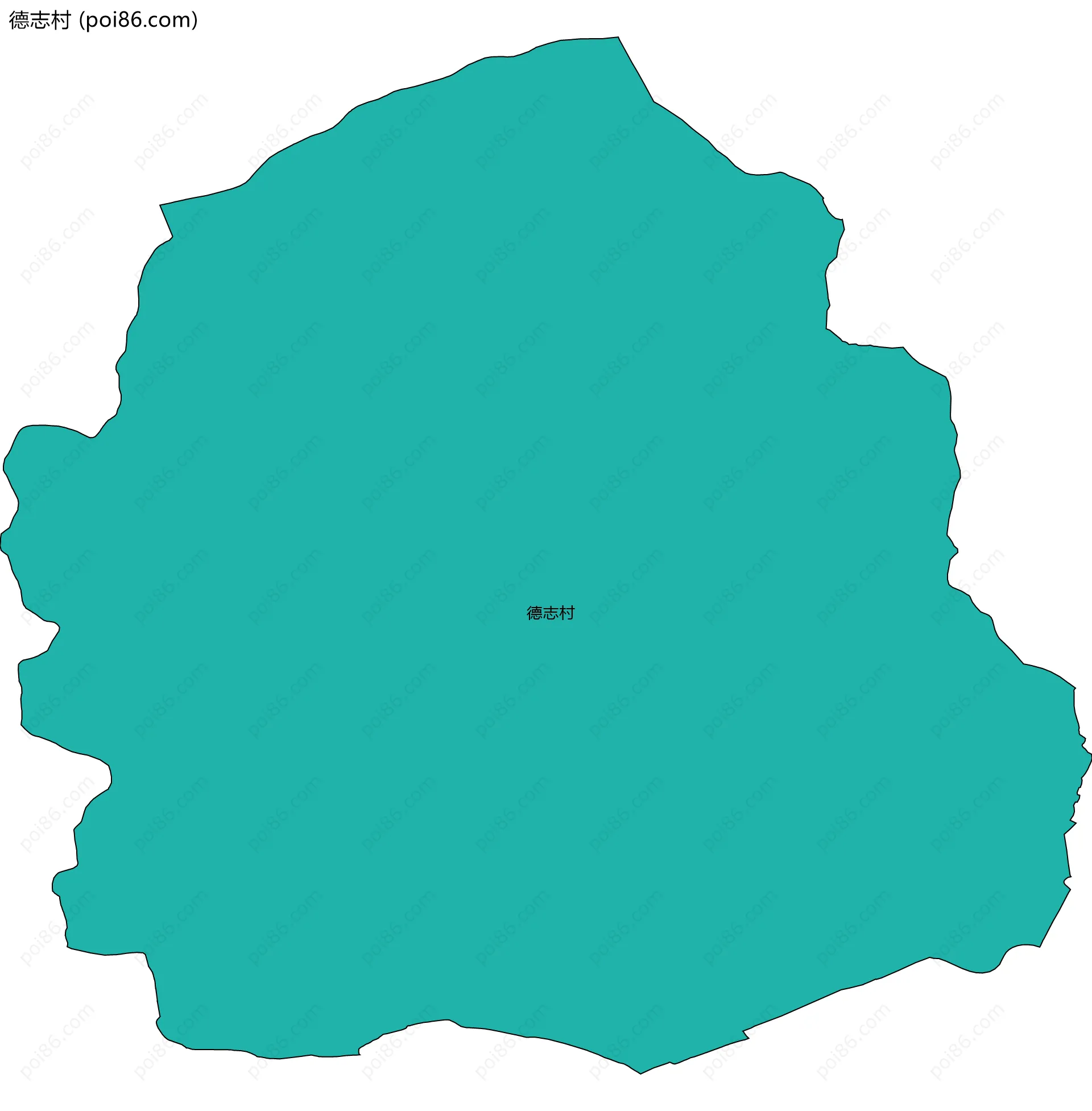 德志村边界地图