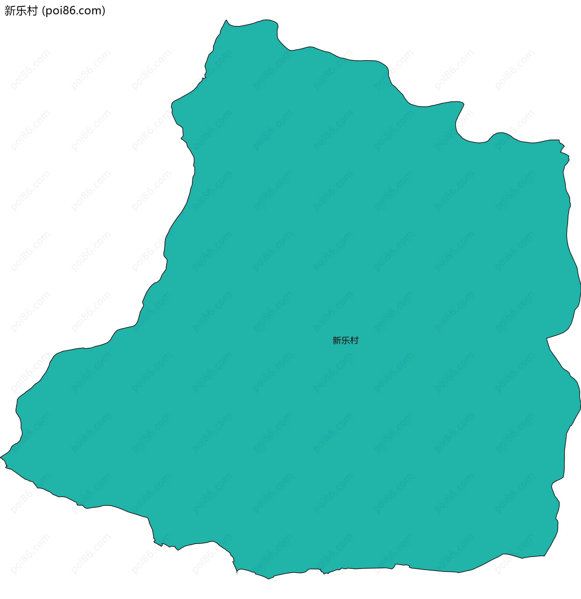 新乐村边界地图