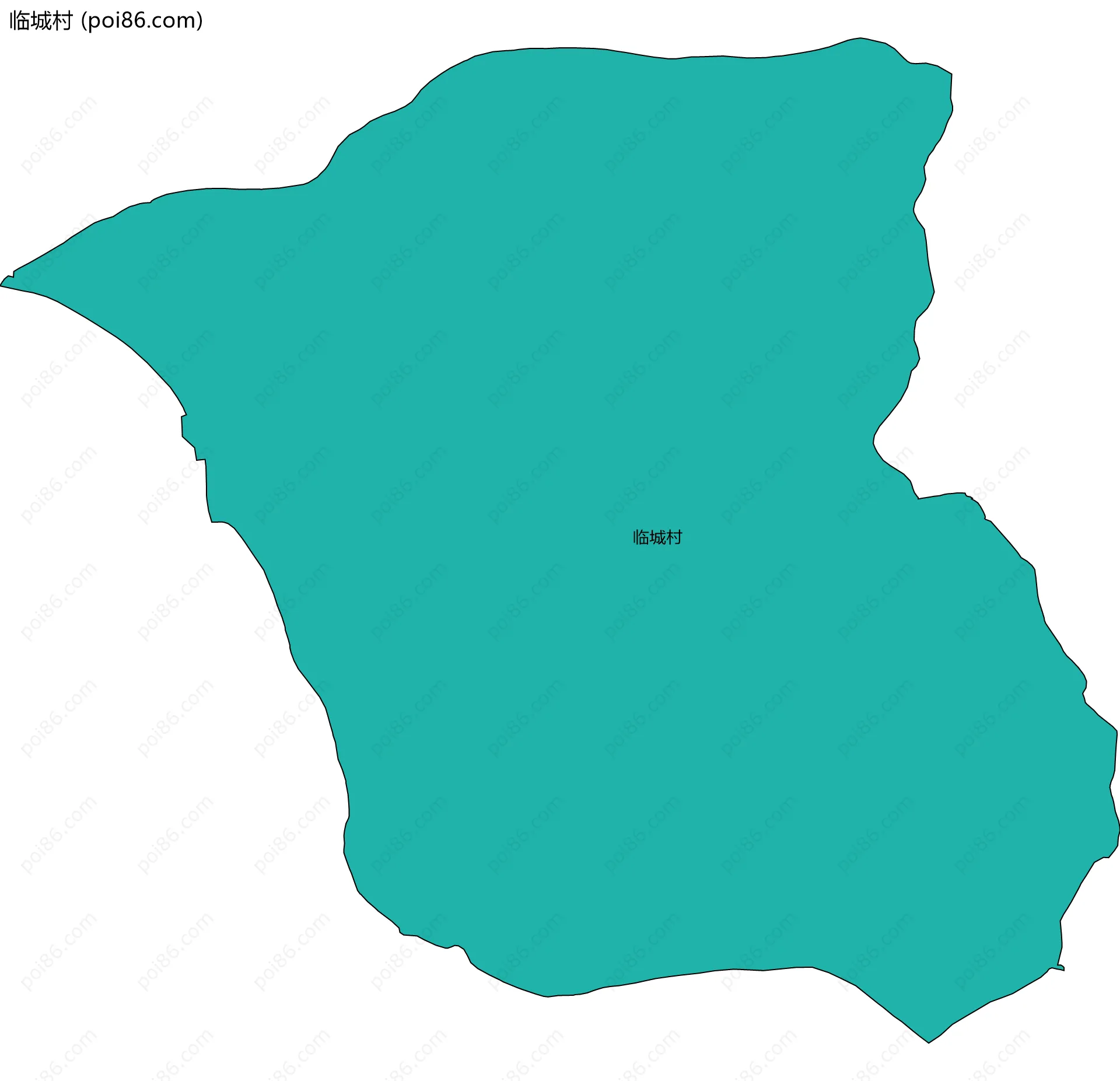 临城村边界地图