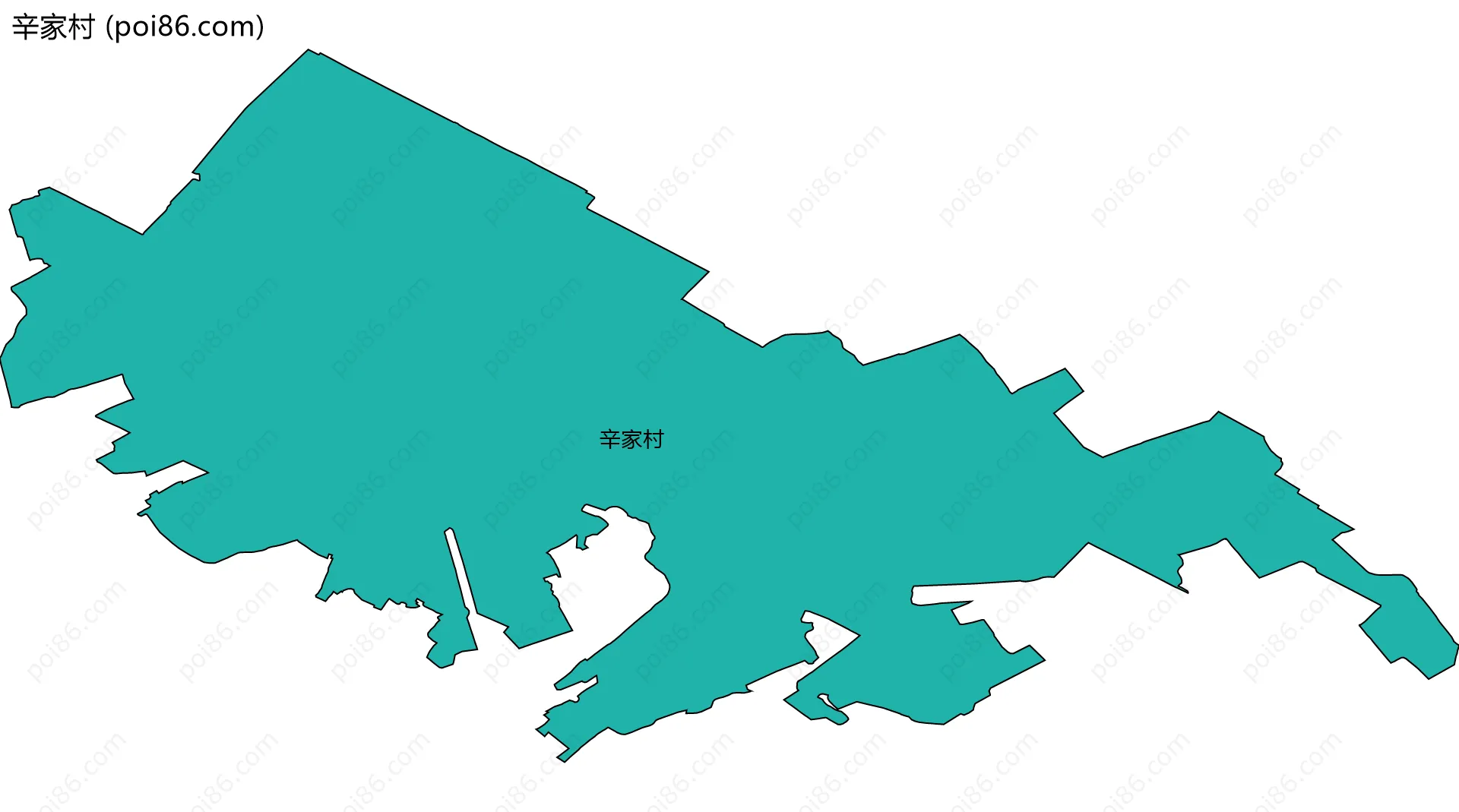 辛家村边界地图