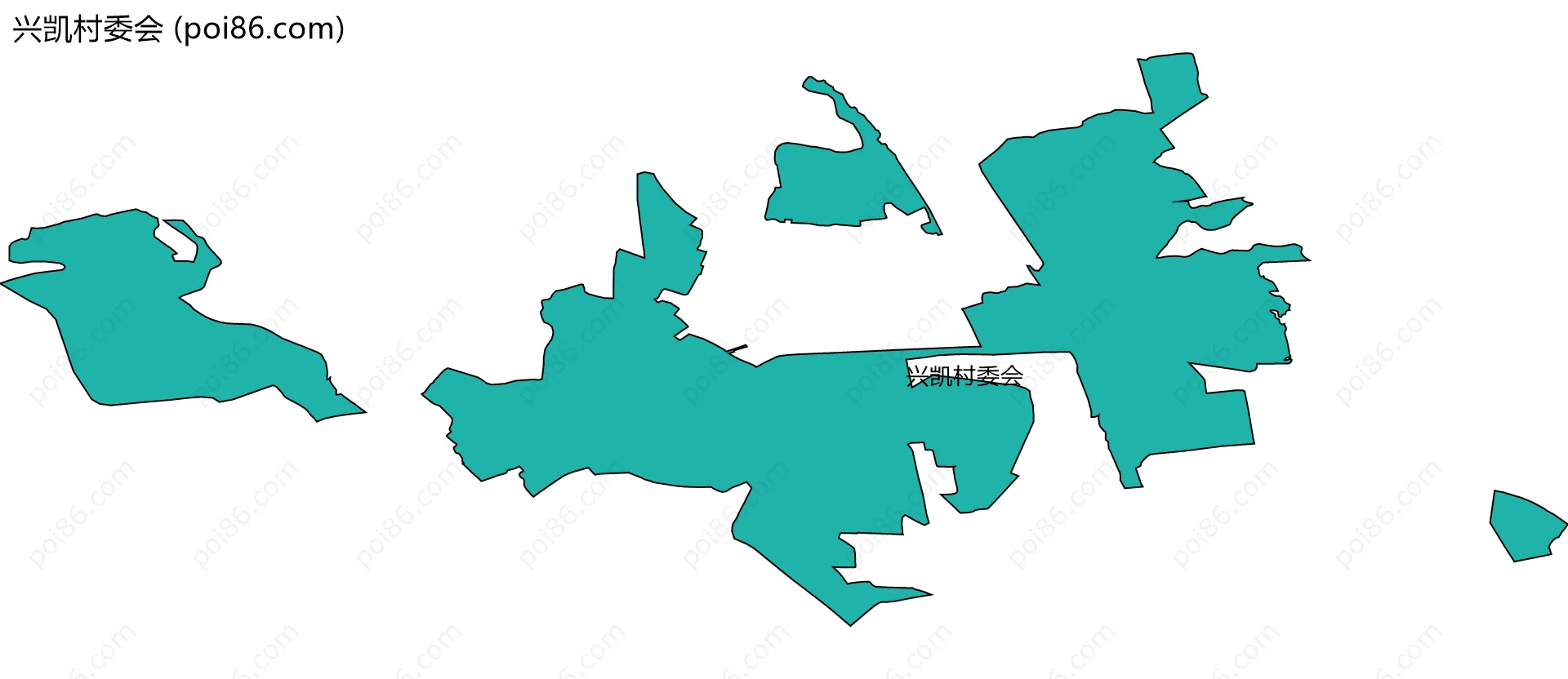 兴凯村委会边界地图